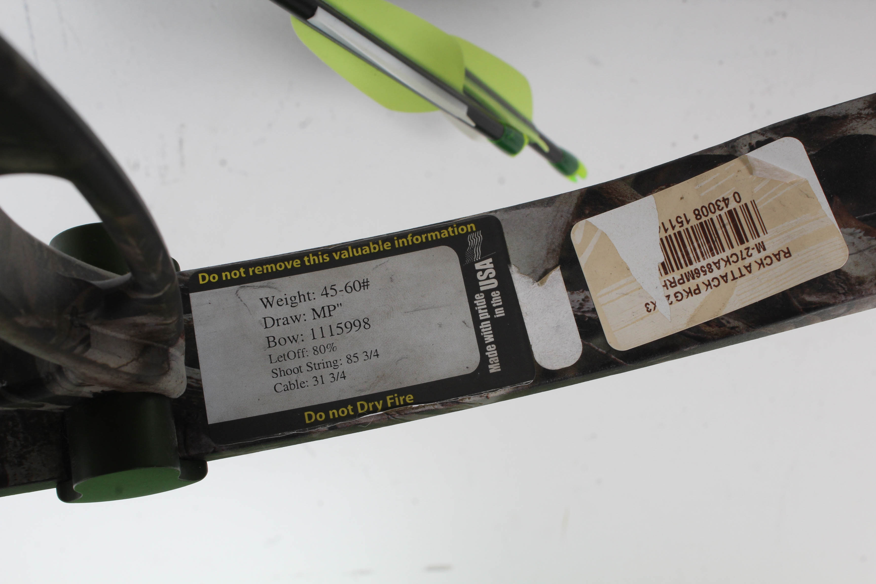 Martin Compound Bow and Arrows with Target