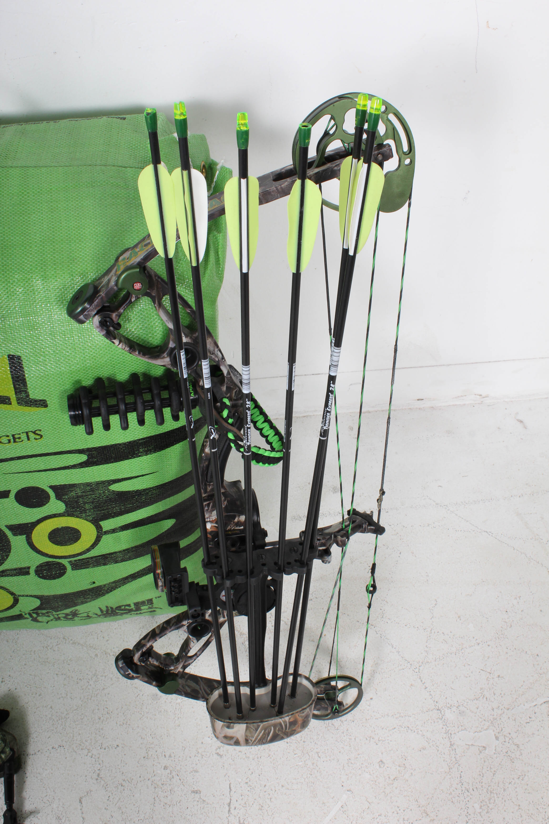 Martin Compound Bow and Arrows with Target