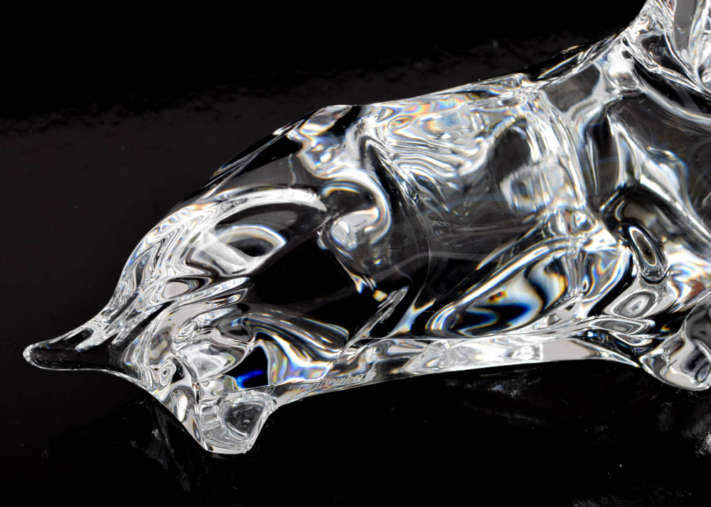 Baccarat Crystal Dachshund Figurine