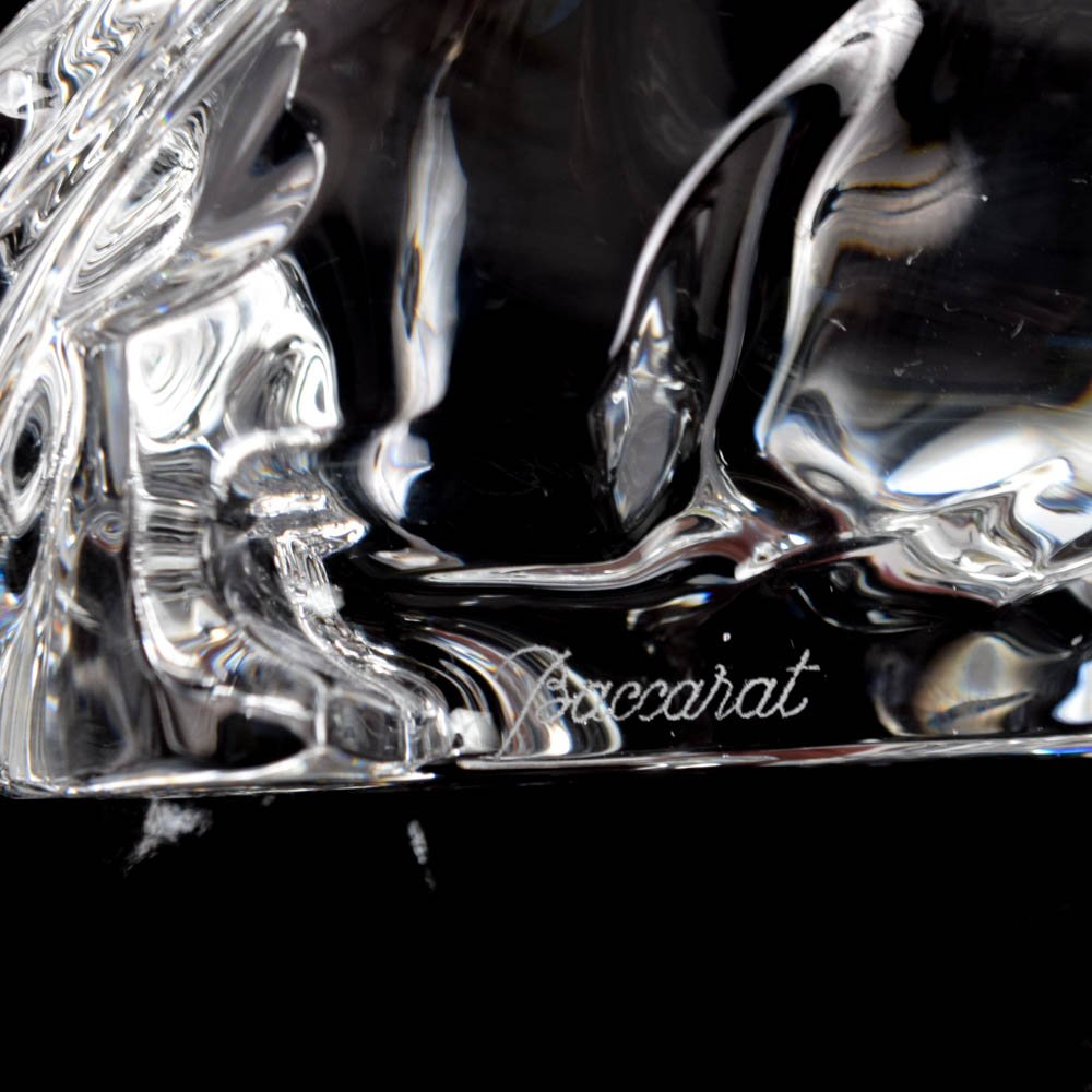 Baccarat Crystal Dachshund Figurine