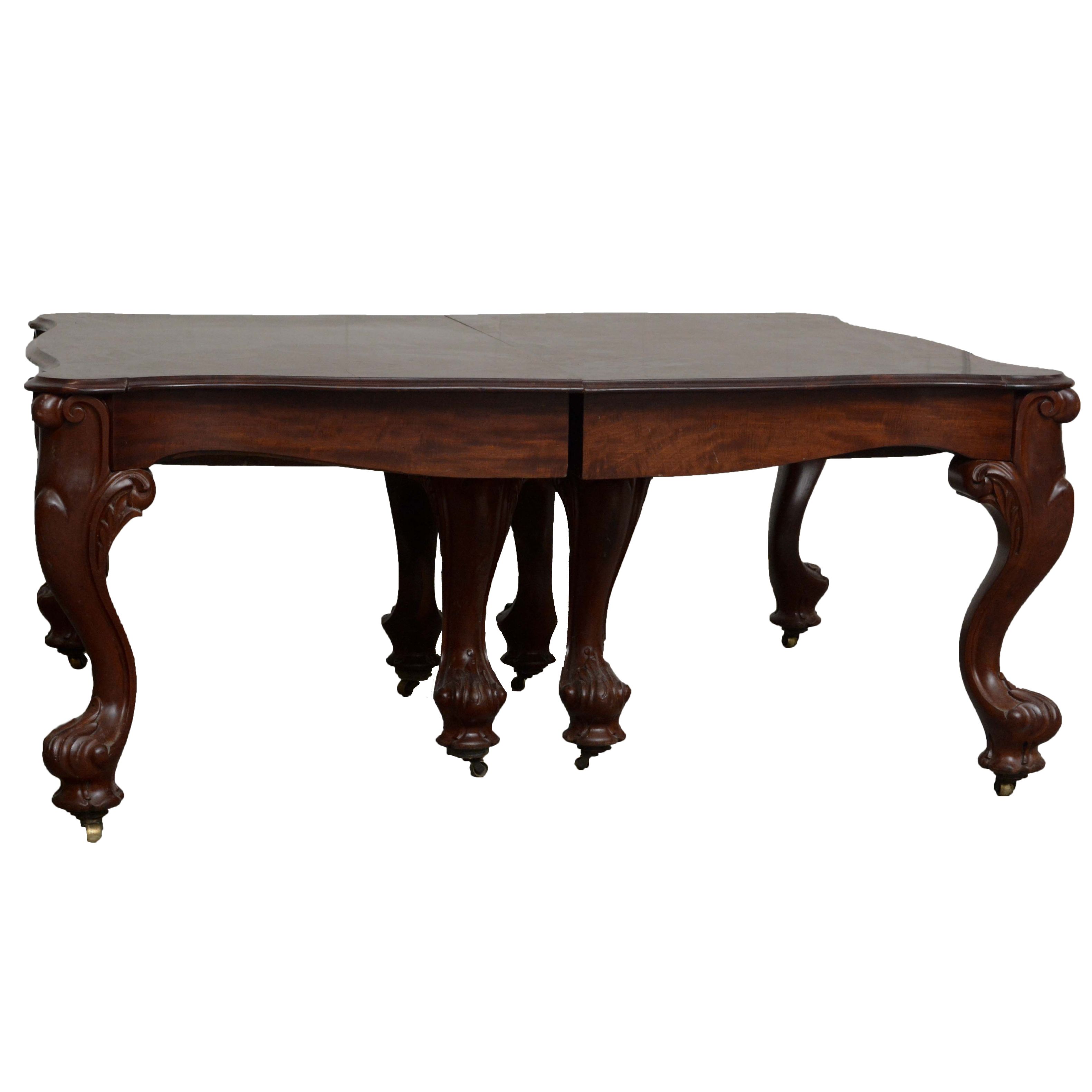 Early Victorian Mahogany Extending Dining Table, Circa 1850