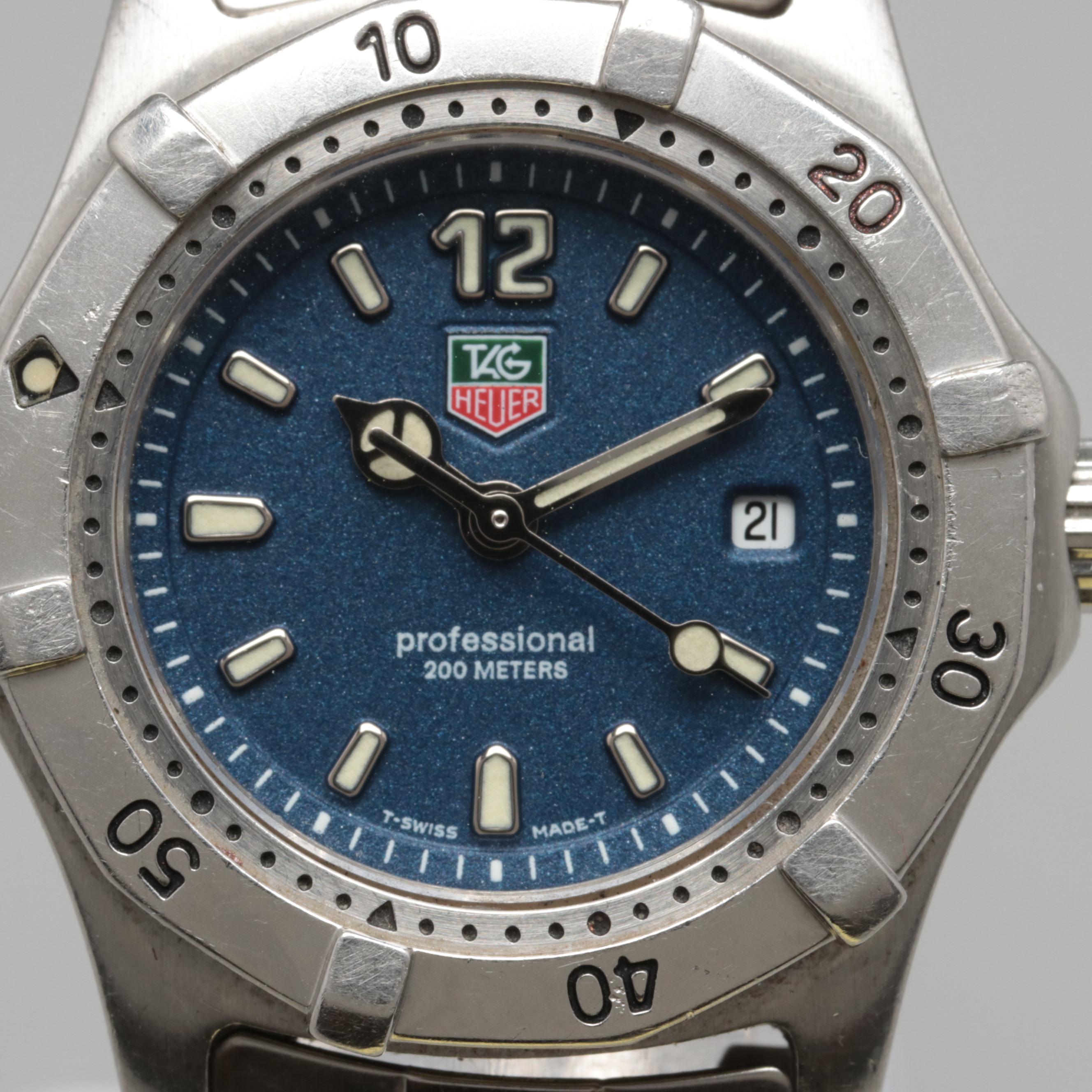 TAG Heuer Stainless Steel Professional 200M Watch