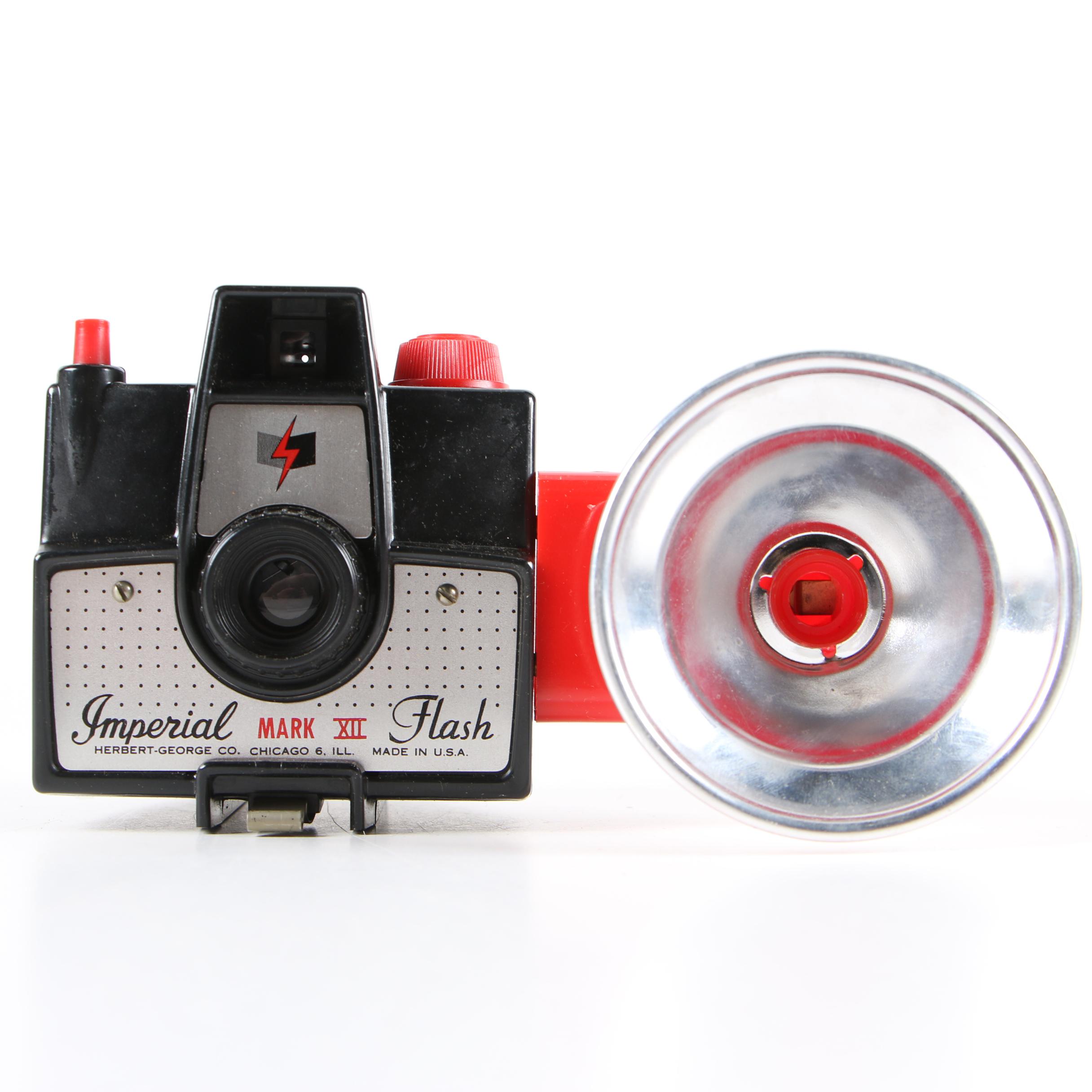 Vintage Nimslo 3D and Imperial Mark XII Flash Cameras