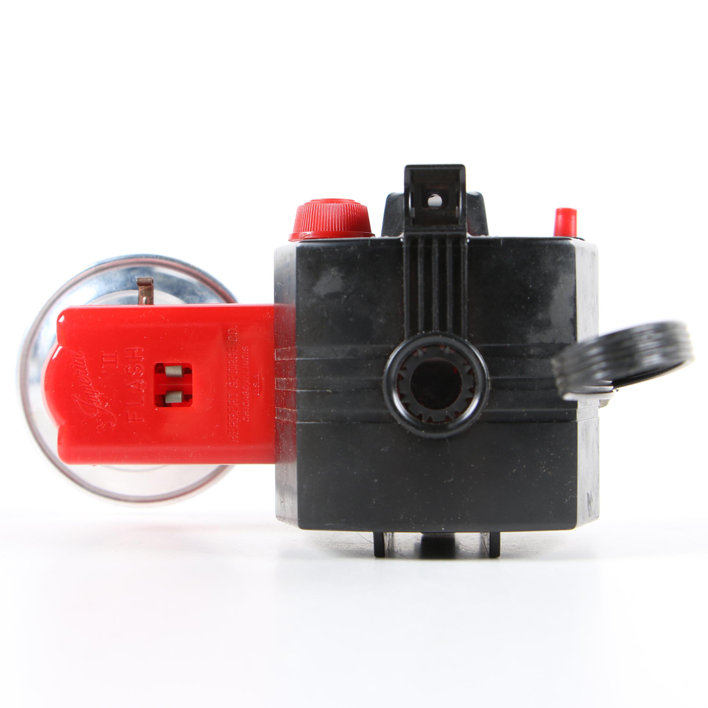 Vintage Nimslo 3D and Imperial Mark XII Flash Cameras