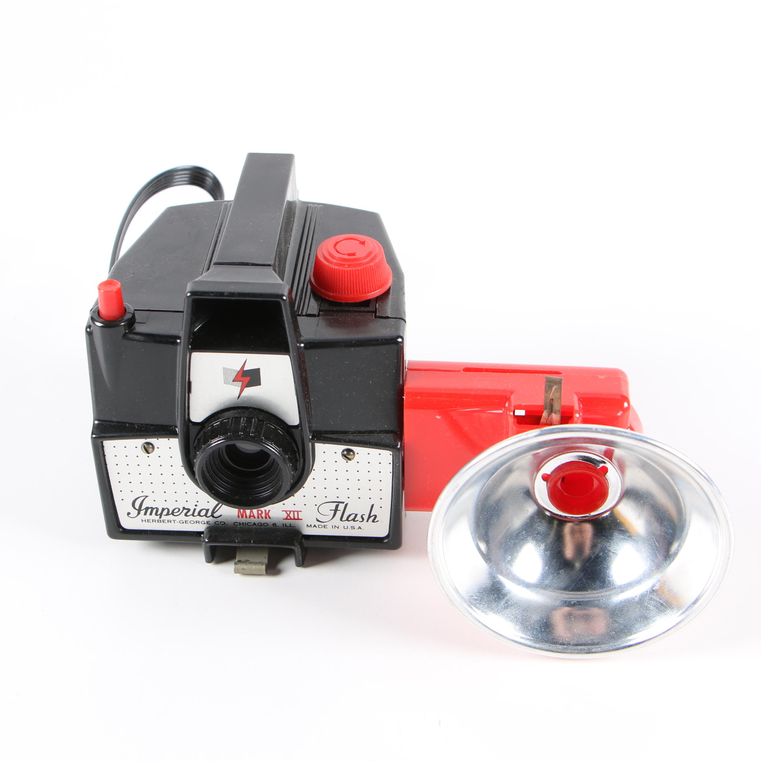 Vintage Nimslo 3D and Imperial Mark XII Flash Cameras