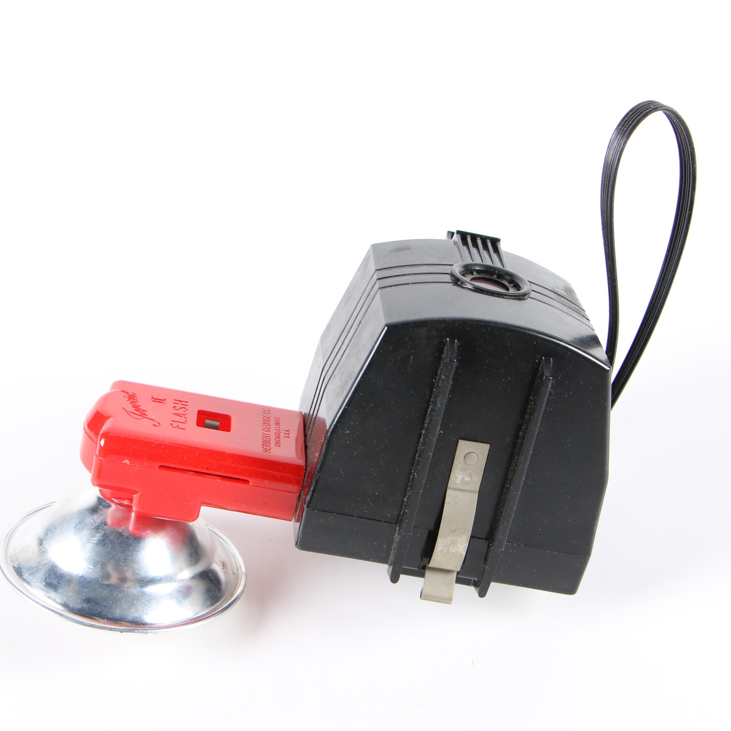 Vintage Nimslo 3D and Imperial Mark XII Flash Cameras