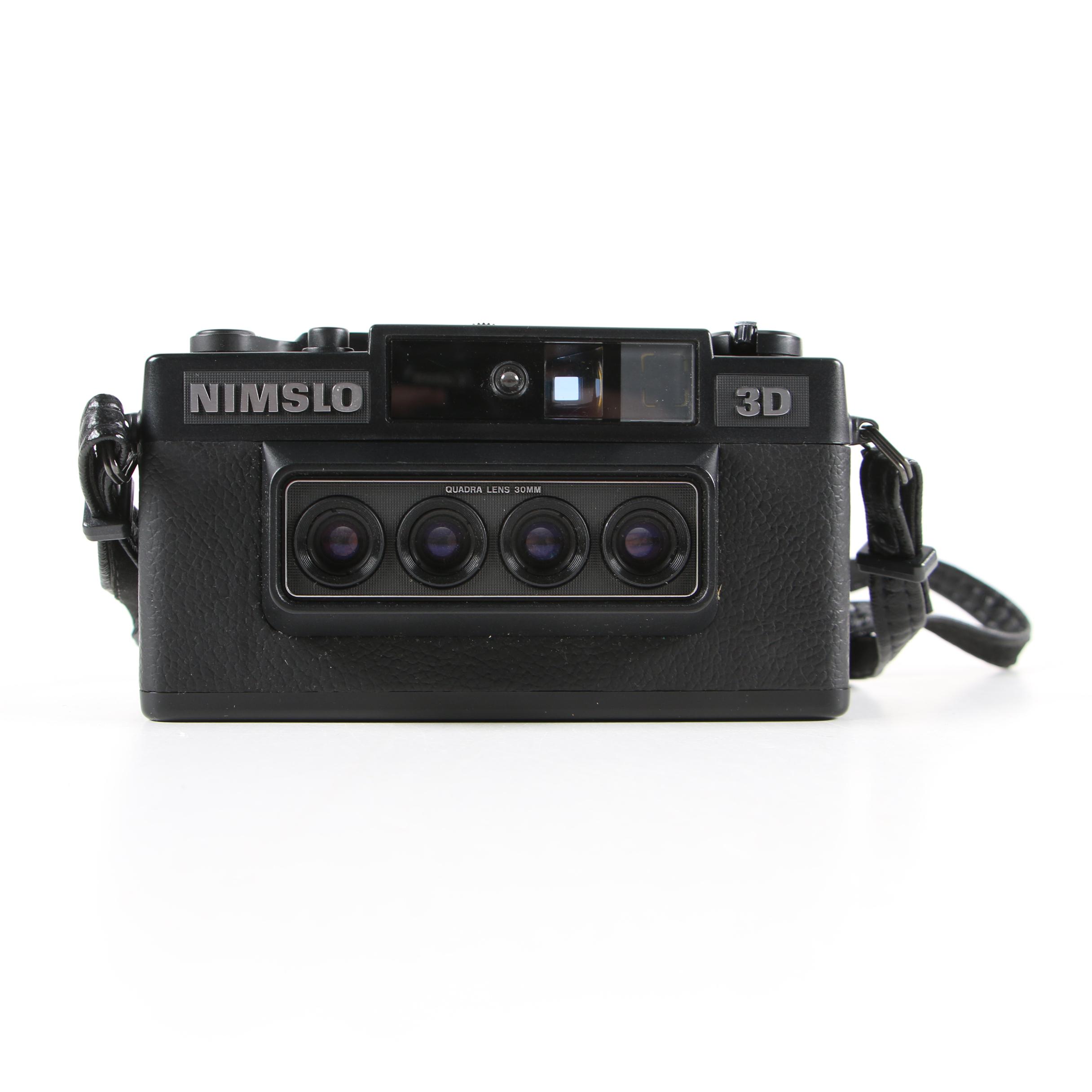 Vintage Nimslo 3D and Imperial Mark XII Flash Cameras