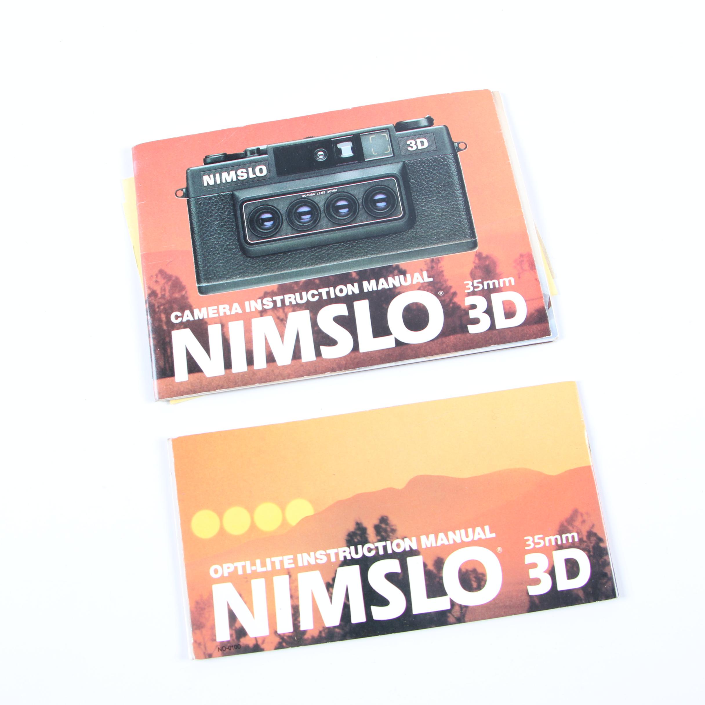 Vintage Nimslo 3D and Imperial Mark XII Flash Cameras