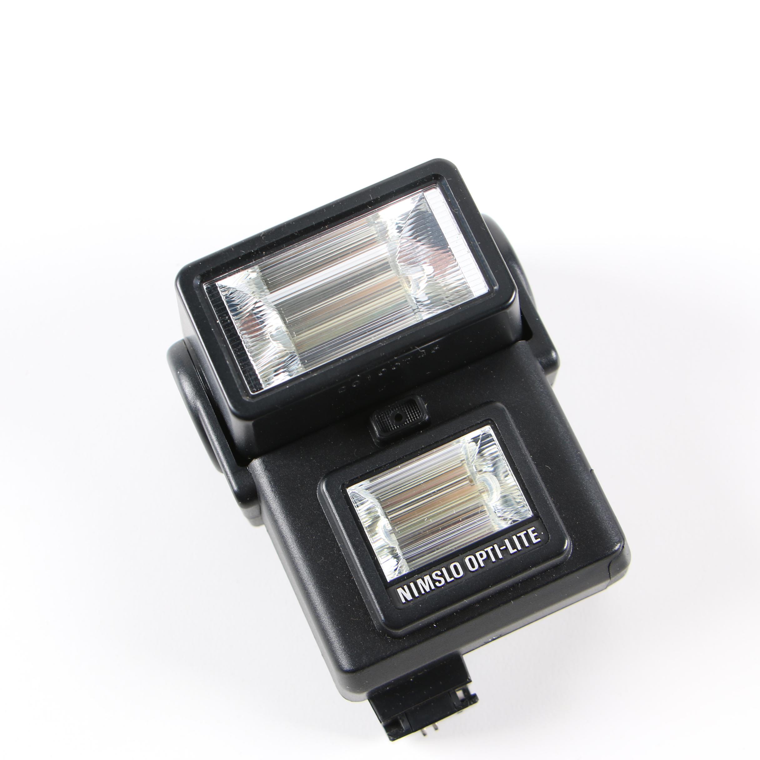 Vintage Nimslo 3D and Imperial Mark XII Flash Cameras