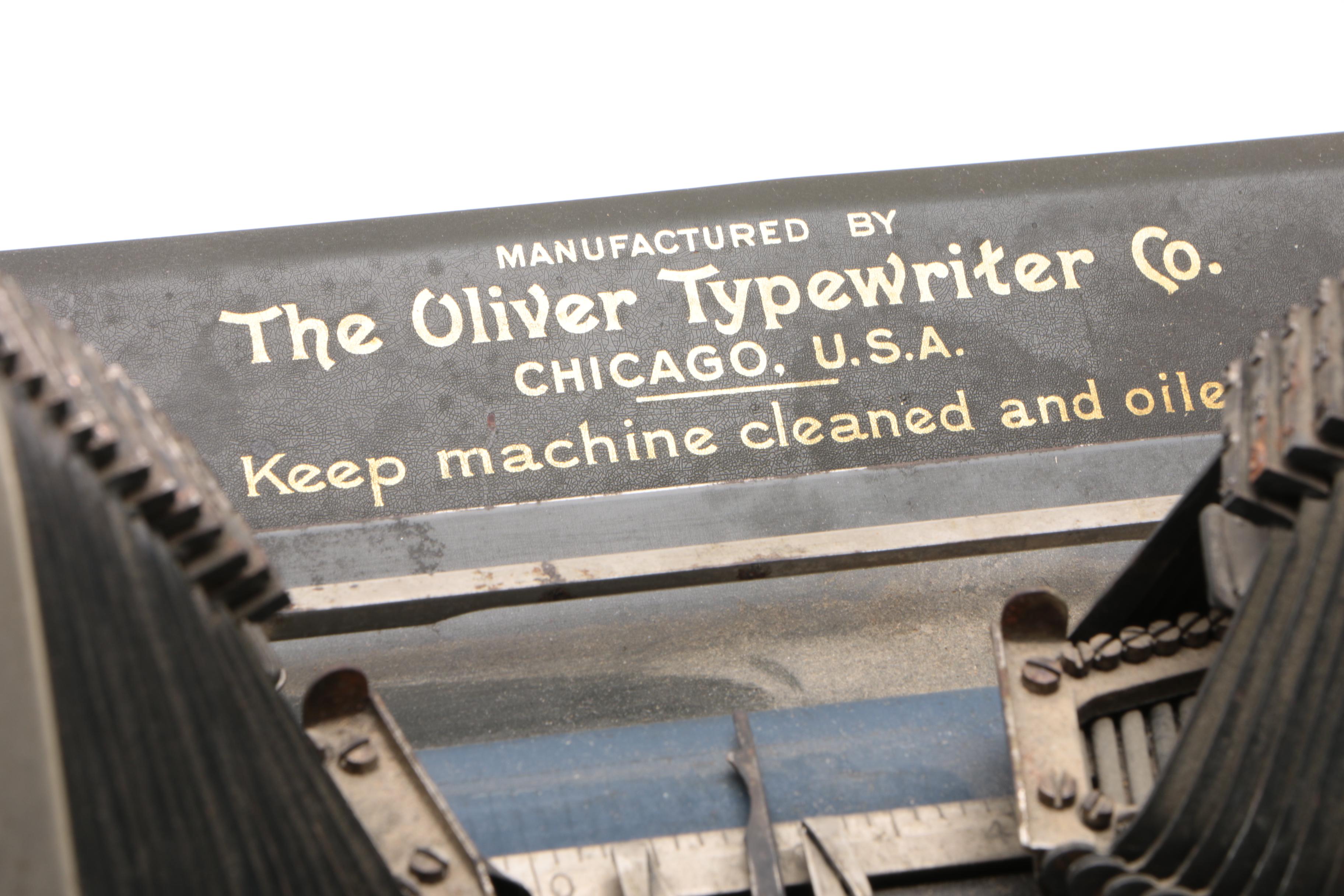 The Oliver No. 3 Standard Visible Typewriter, 1906