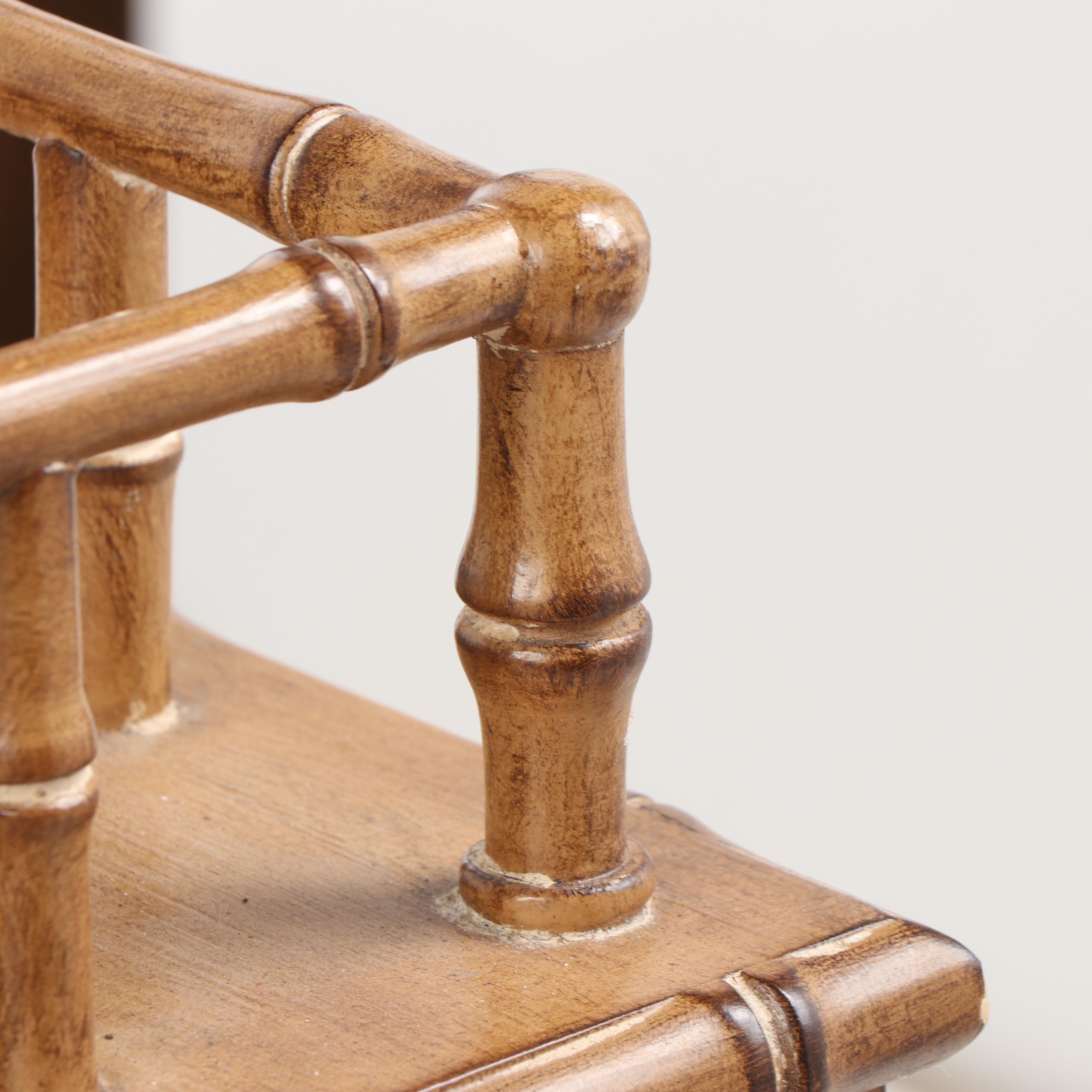 British Colonial Style Painted Wooden Writing Desk, 20th Century