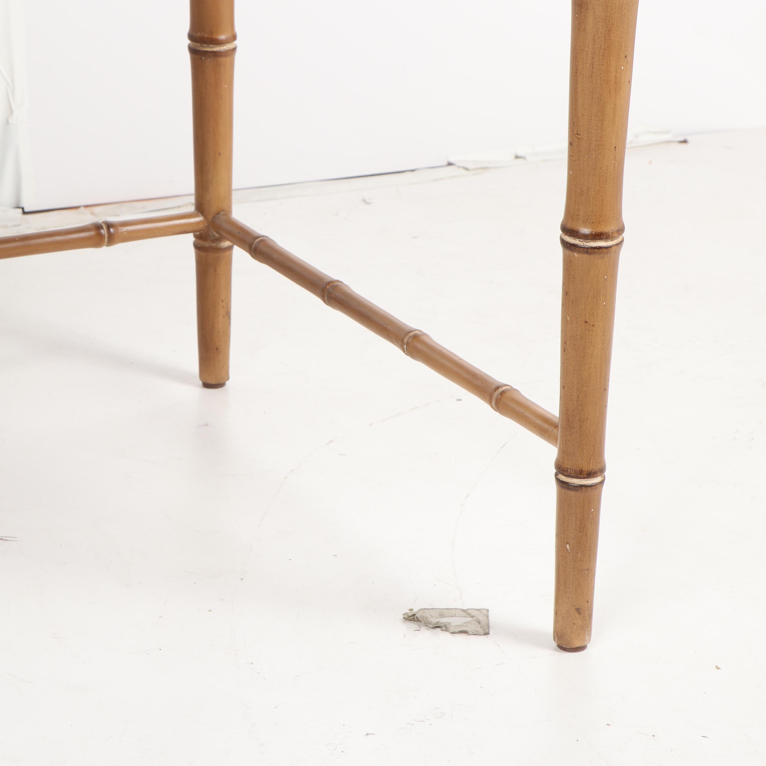 British Colonial Style Painted Wooden Writing Desk, 20th Century