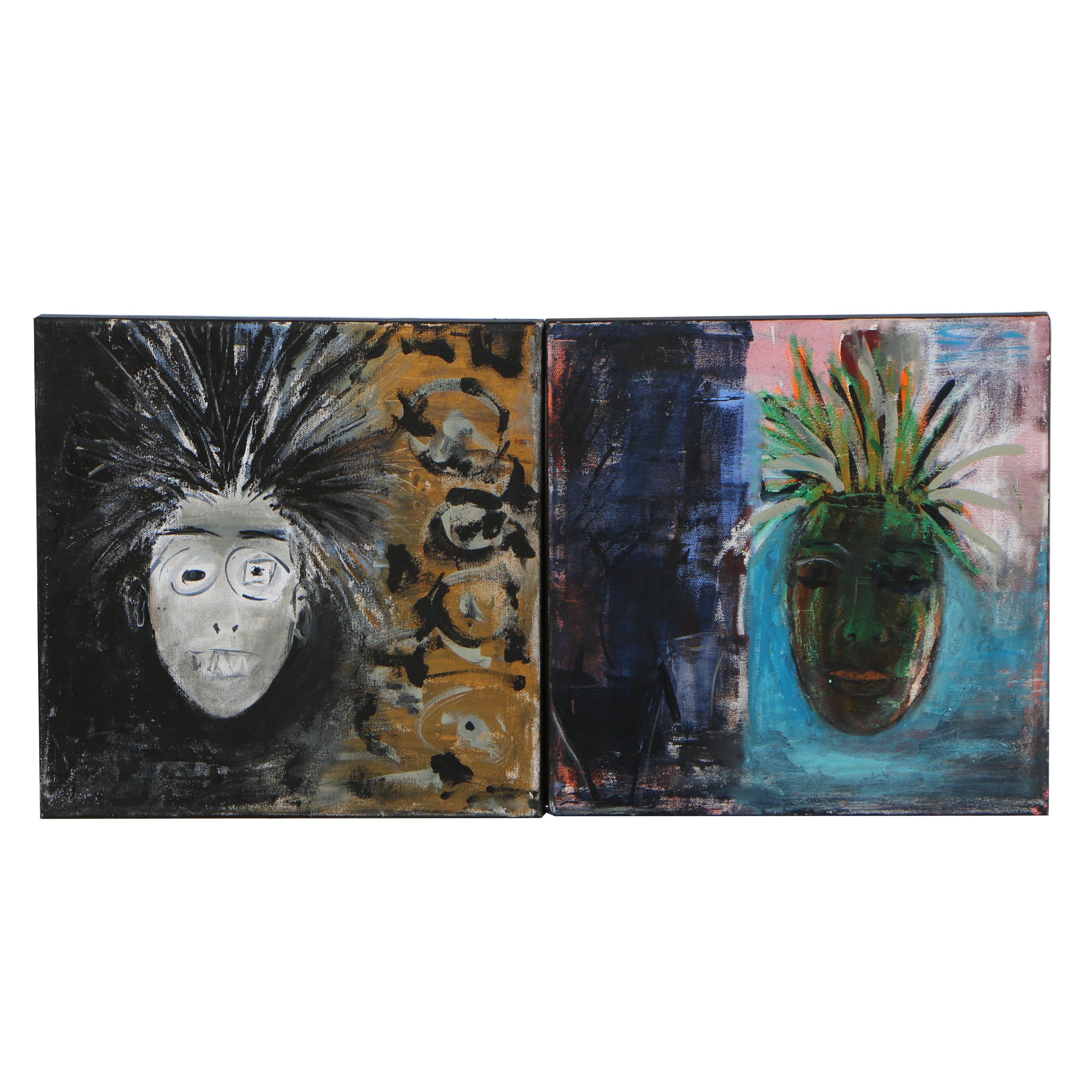 Valentine Szybko Mixed Media Paintings