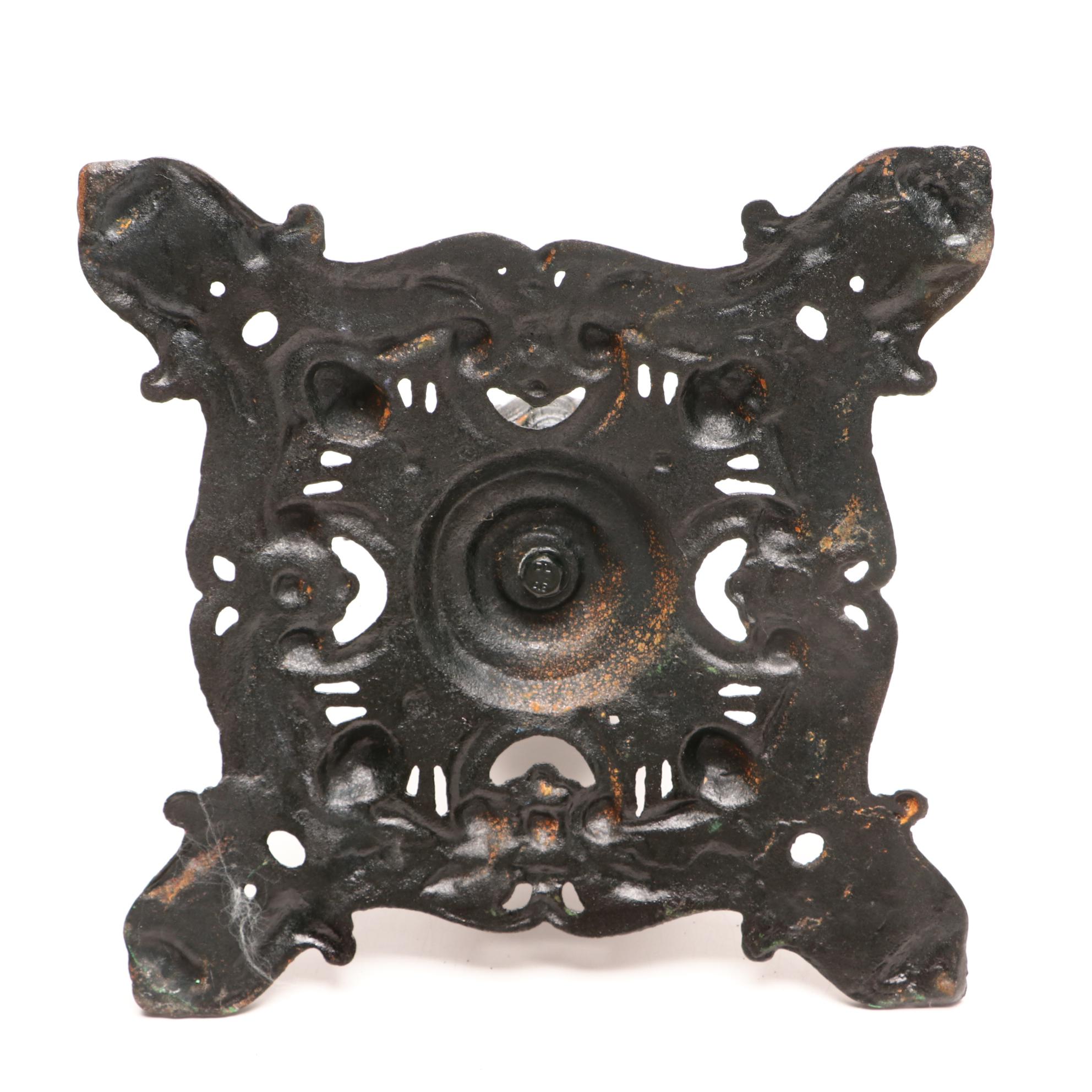 Cast Iron Christmas Tree Stand Attributed to Muster Schulz D.R.G.M, circa 1900