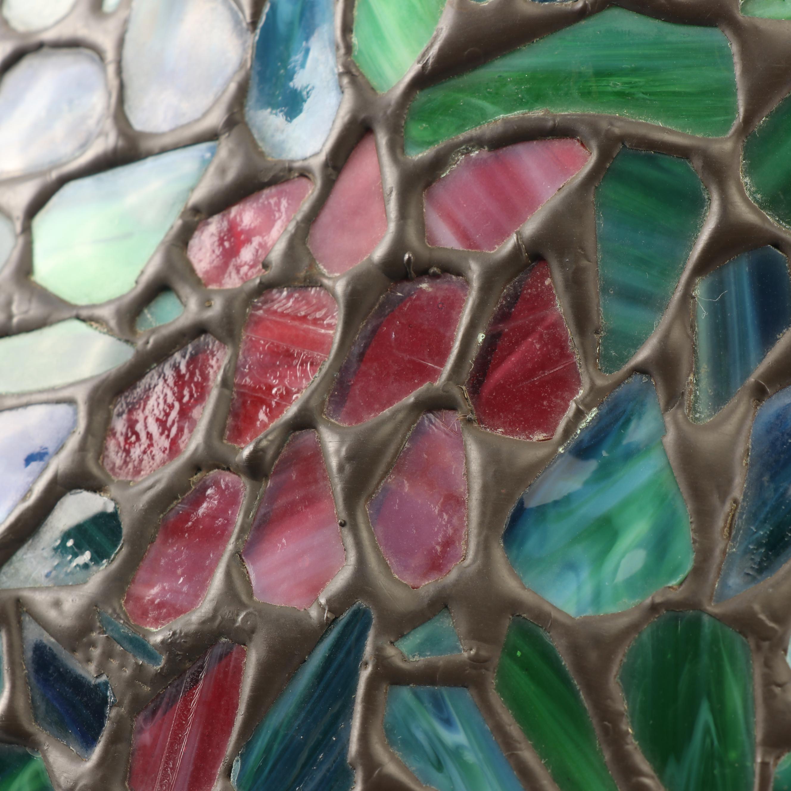 Slag and Stained Glass Wisteria Lamp Shade