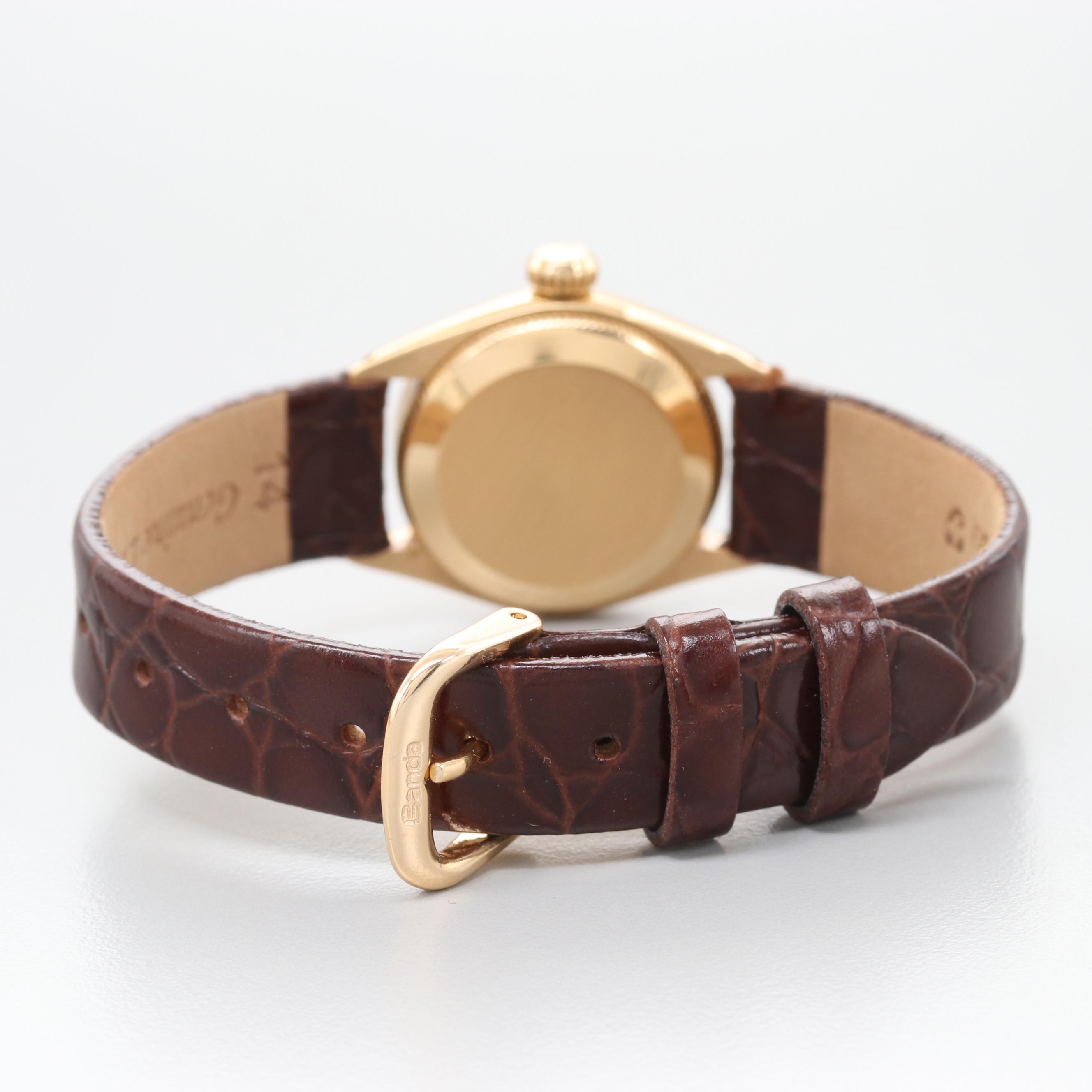 Rolex Oyster Perpetual 18K Yellow Gold Watch