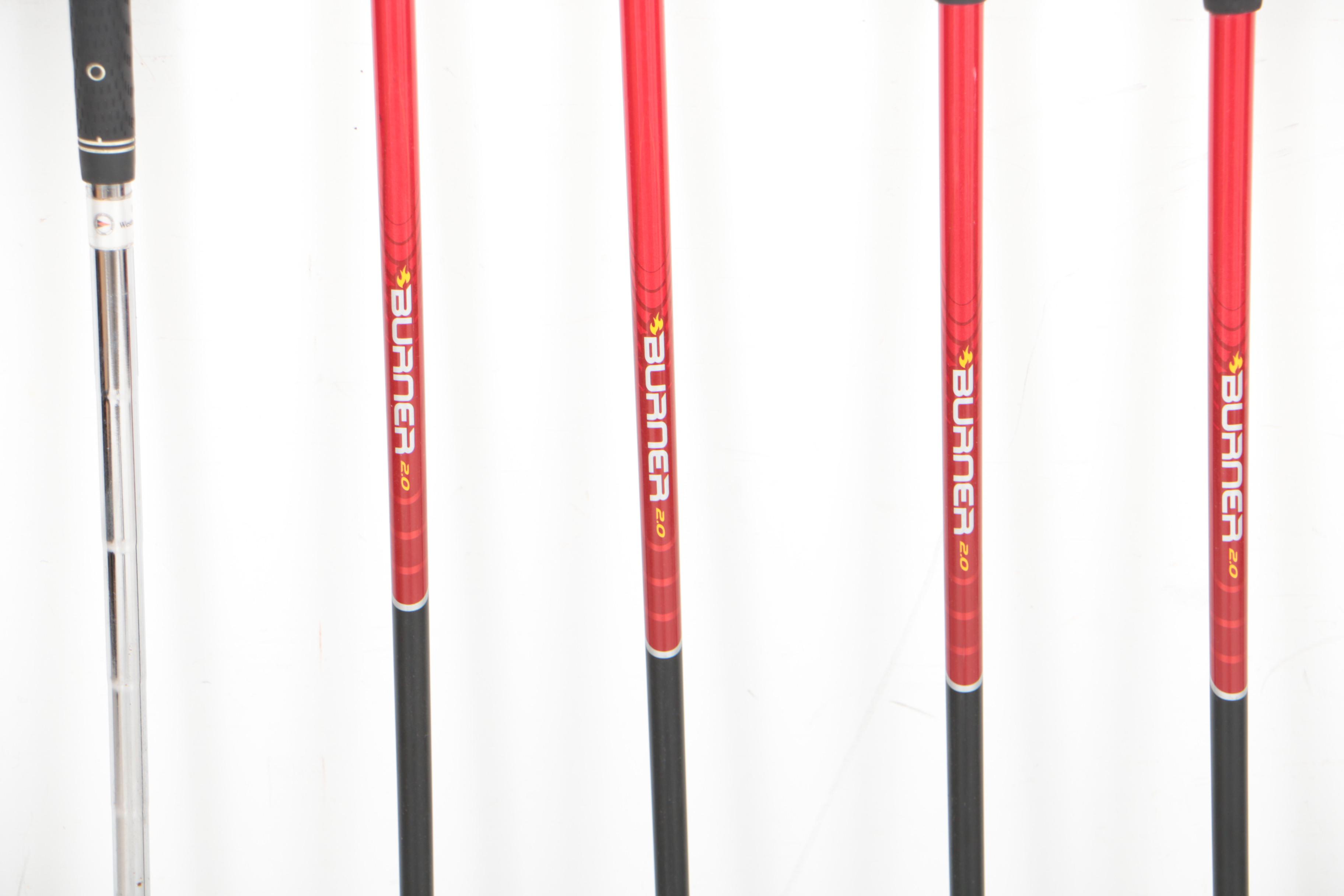 Eight TaylorMade "Burner 2.0" Irons plus ATV Wedge