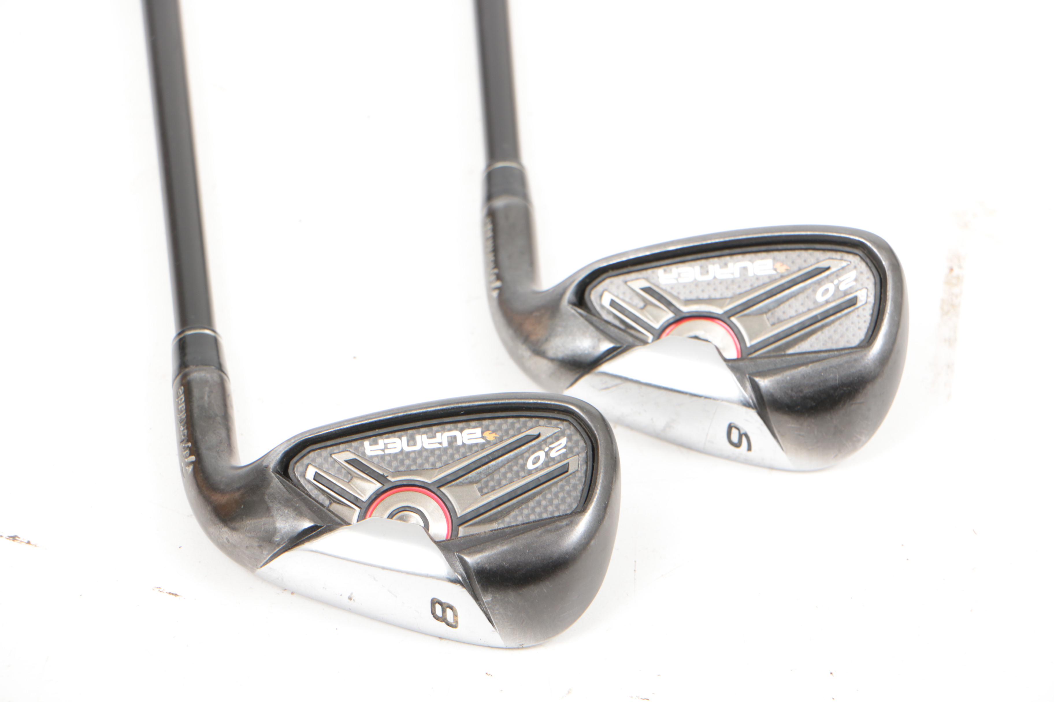 Eight TaylorMade "Burner 2.0" Irons plus ATV Wedge