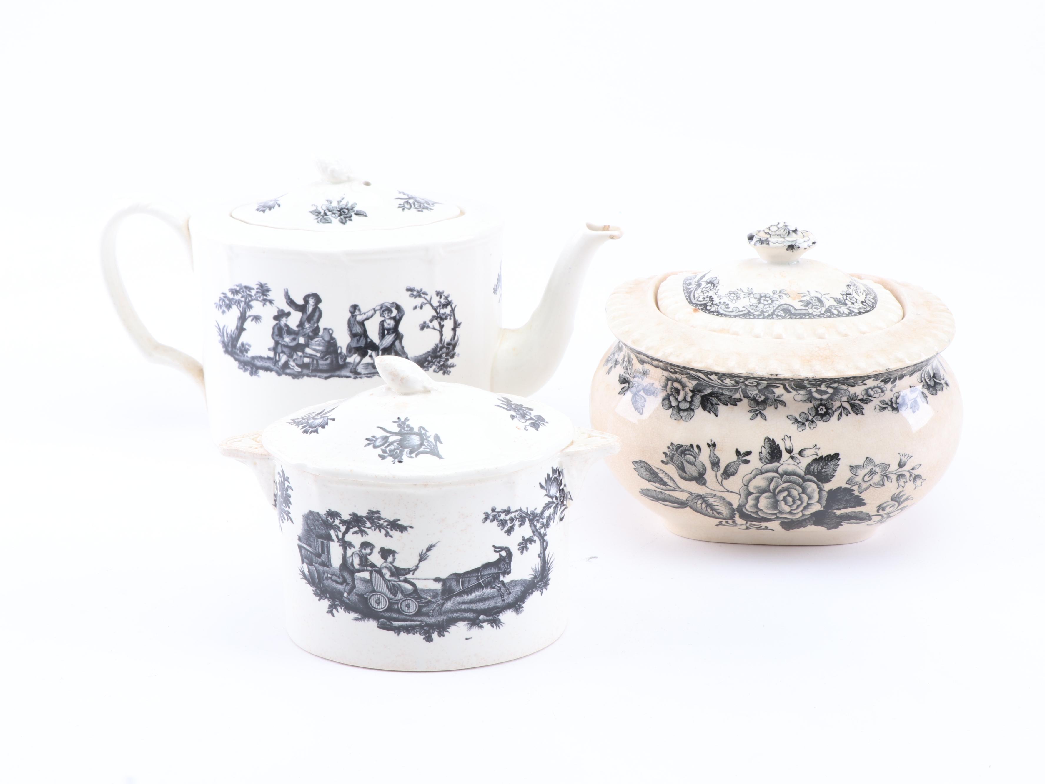 Wedgwood "Personages" and Copeland Spode Dinnerware, Early 20th Century