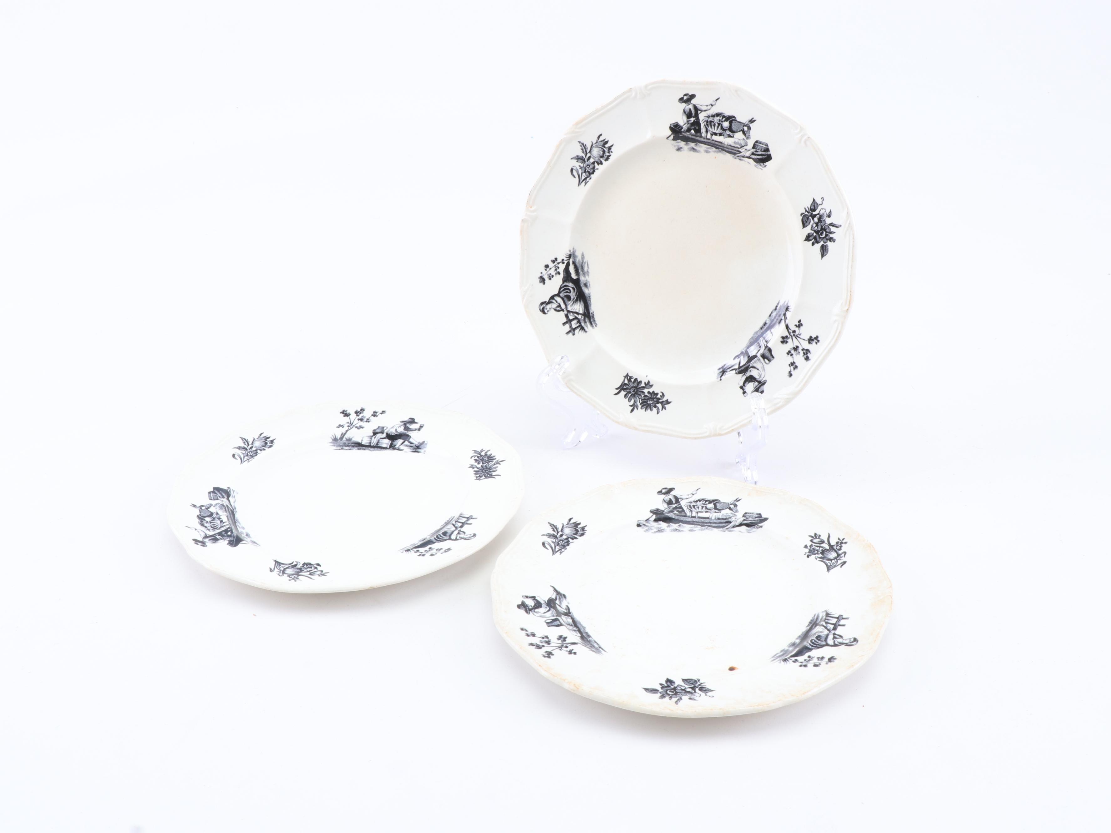 Wedgwood "Personages" and Copeland Spode Dinnerware, Early 20th Century