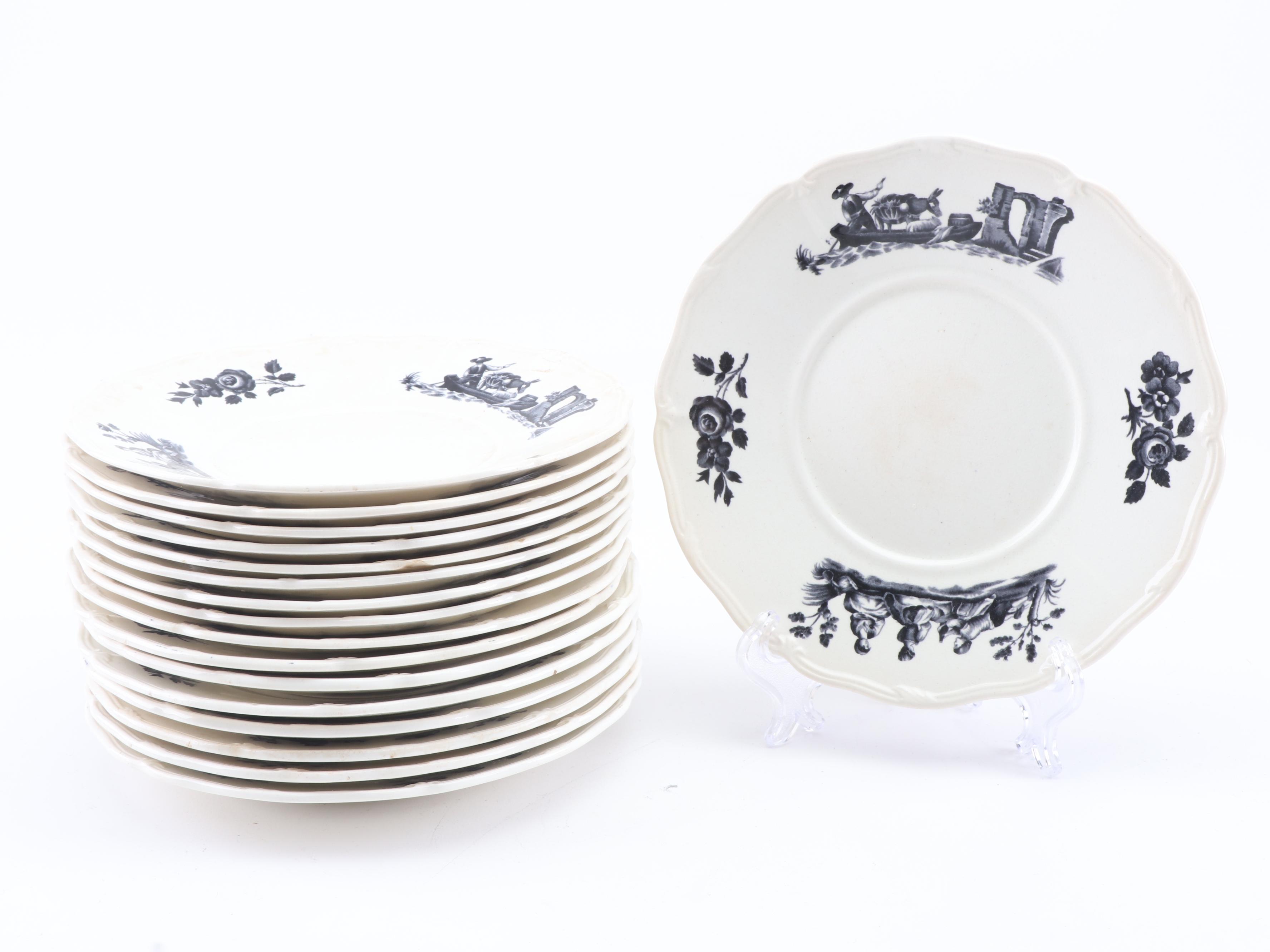 Wedgwood "Personages" and Copeland Spode Dinnerware, Early 20th Century