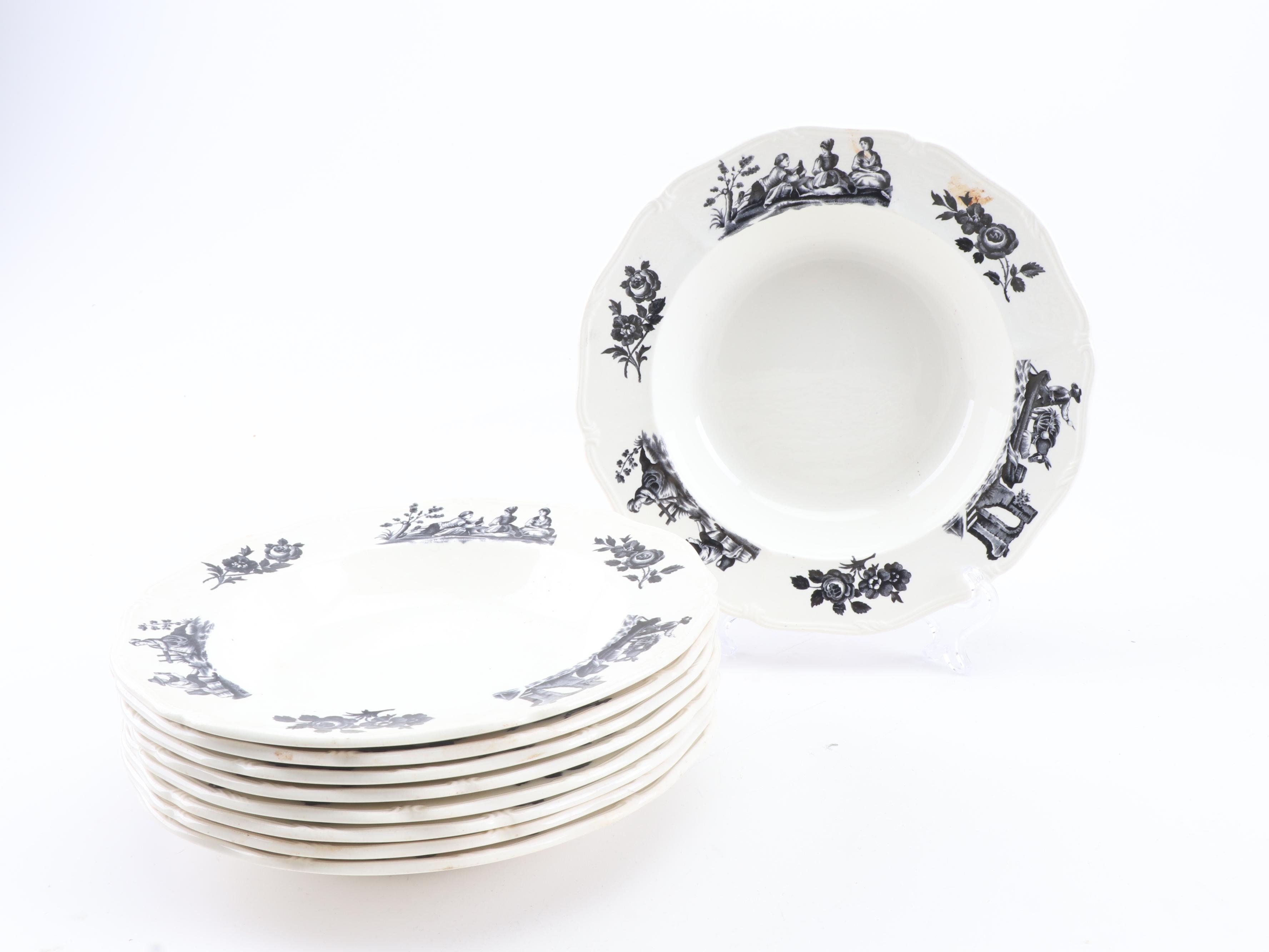 Wedgwood "Personages" and Copeland Spode Dinnerware, Early 20th Century