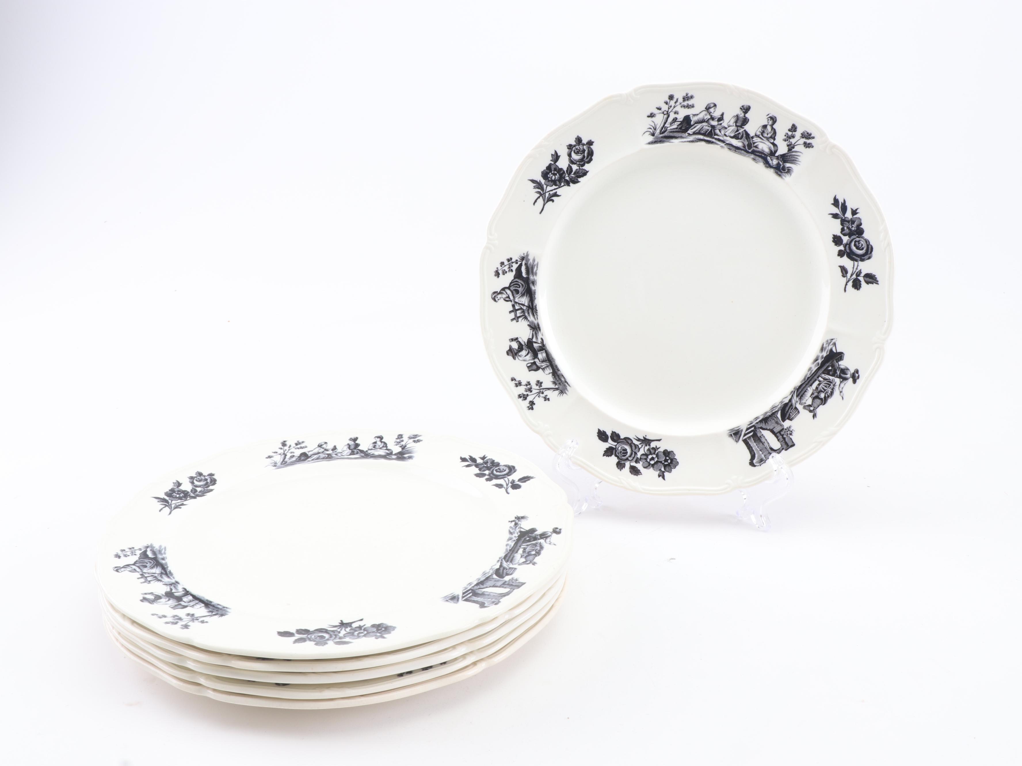 Wedgwood "Personages" and Copeland Spode Dinnerware, Early 20th Century
