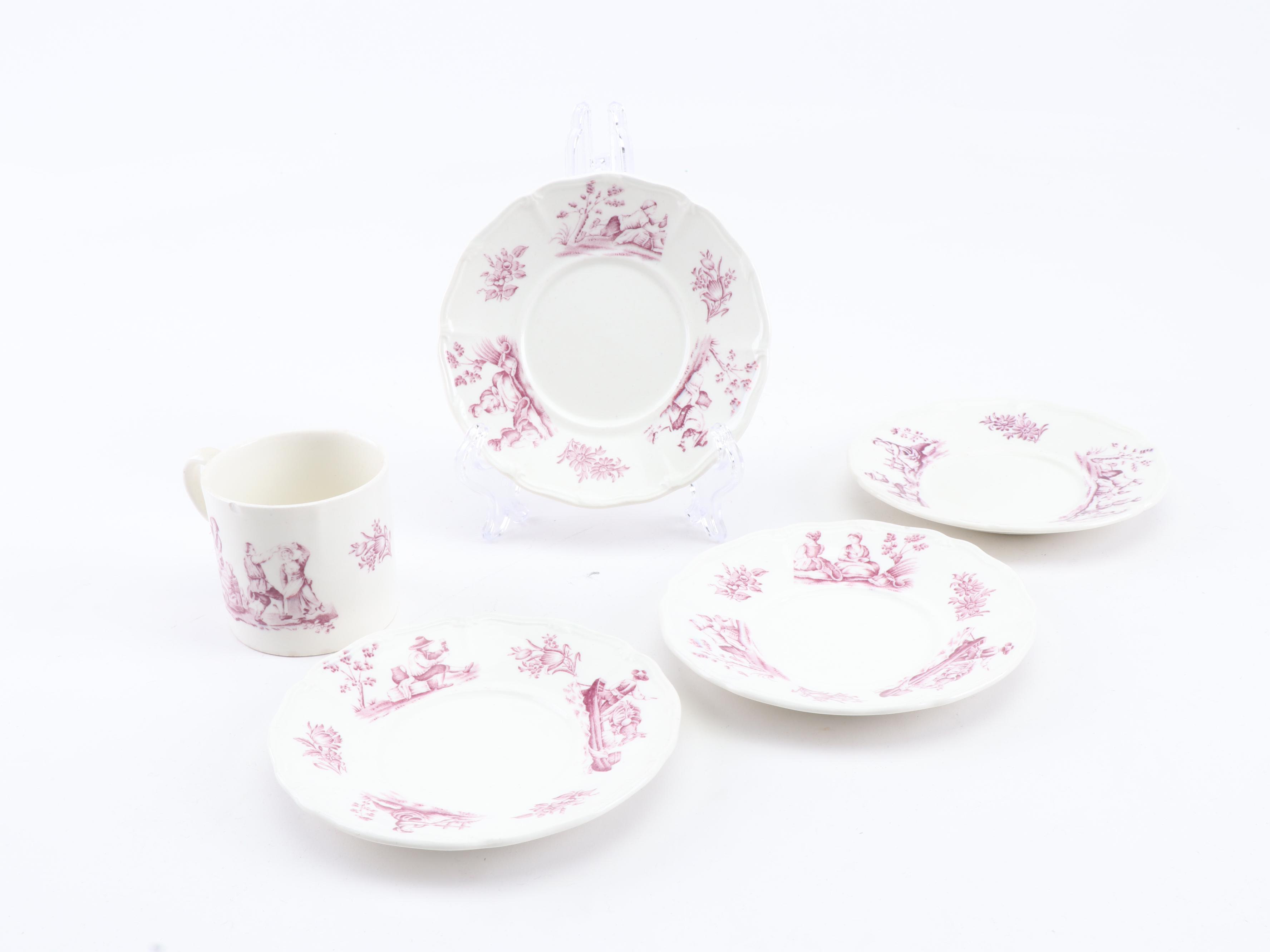 Wedgwood "Personages" and Copeland Spode Dinnerware, Early 20th Century