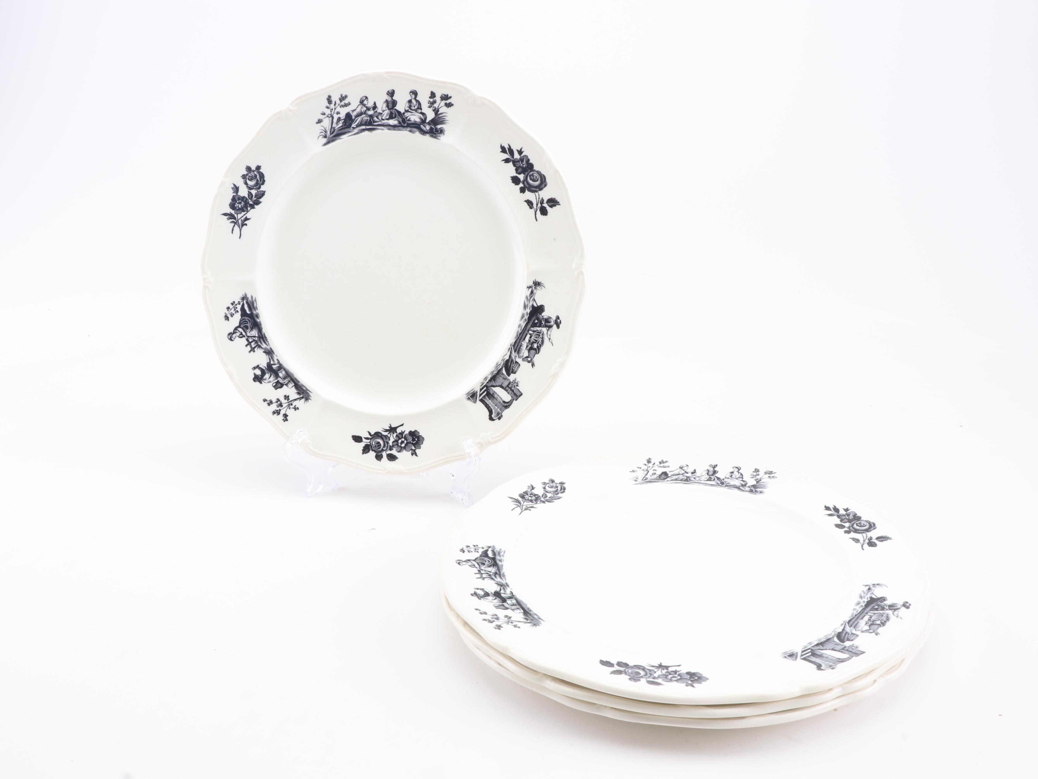 Wedgwood "Personages" and Copeland Spode Dinnerware, Early 20th Century