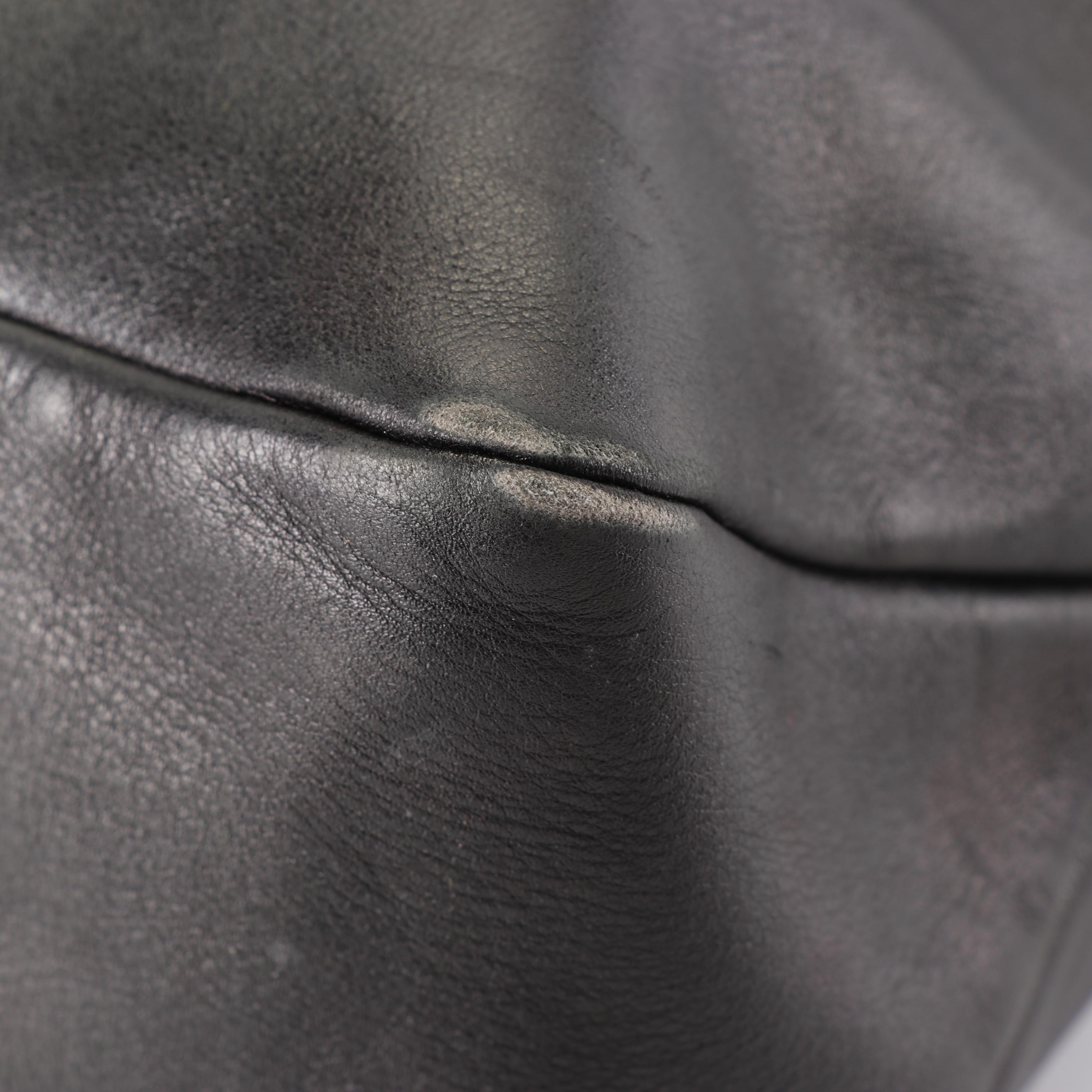 Gucci Black Leather Hobo Bag