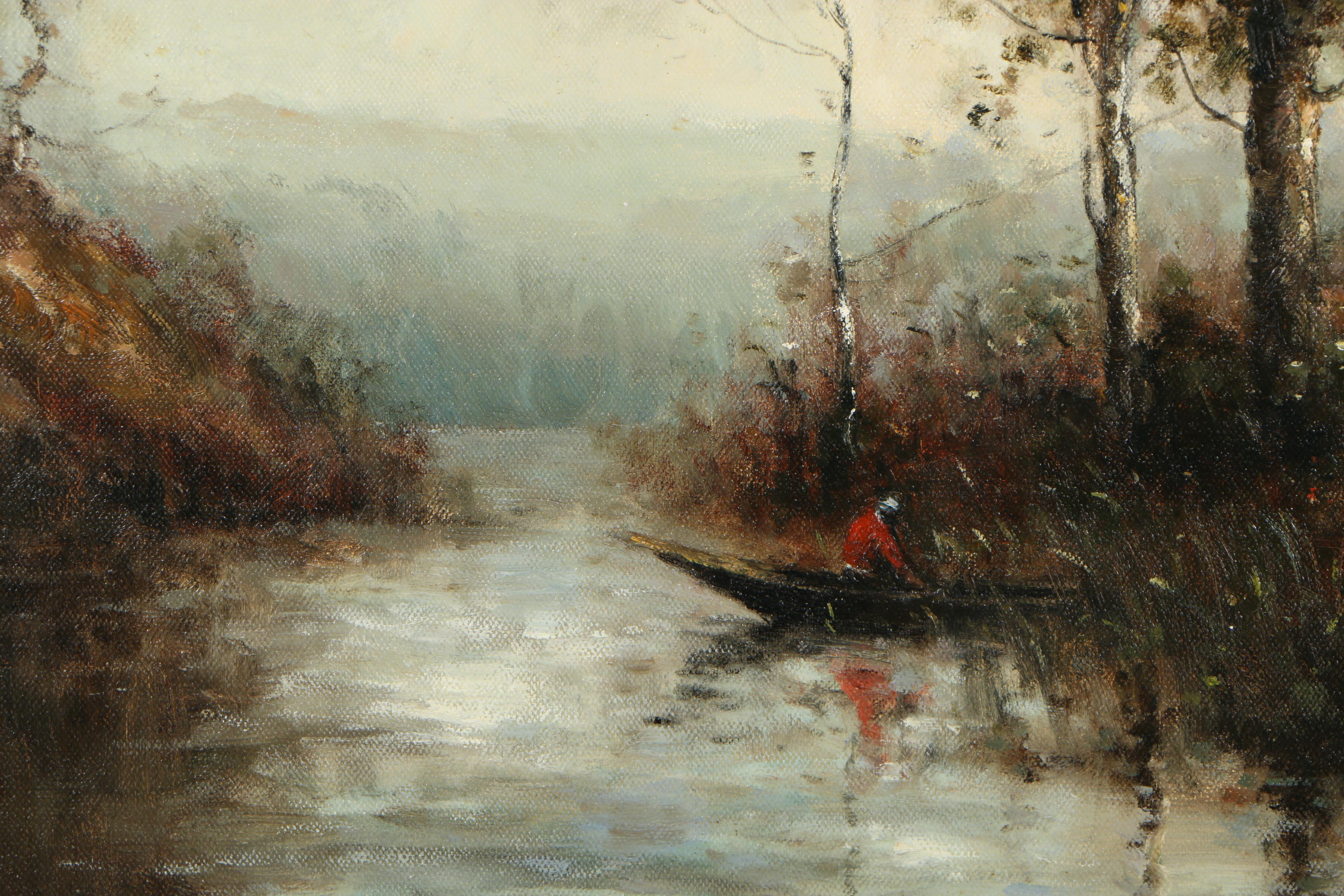 Landscape Oil Painting in the Manner of Catherine Wiley