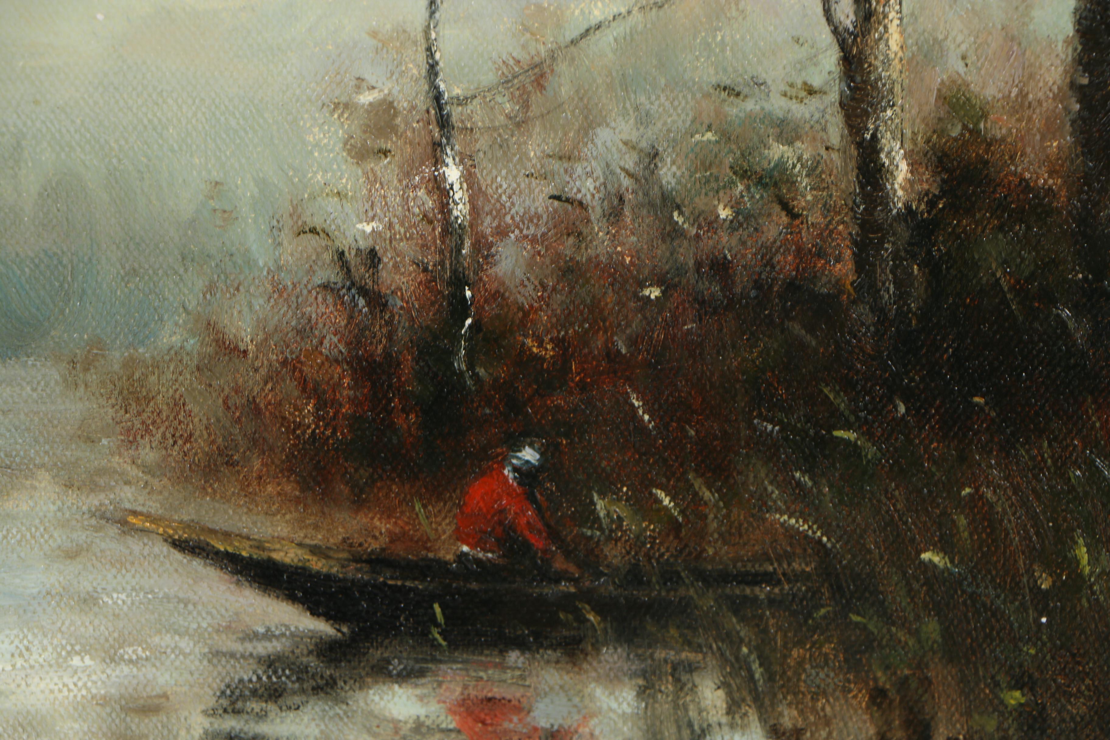 Landscape Oil Painting in the Manner of Catherine Wiley