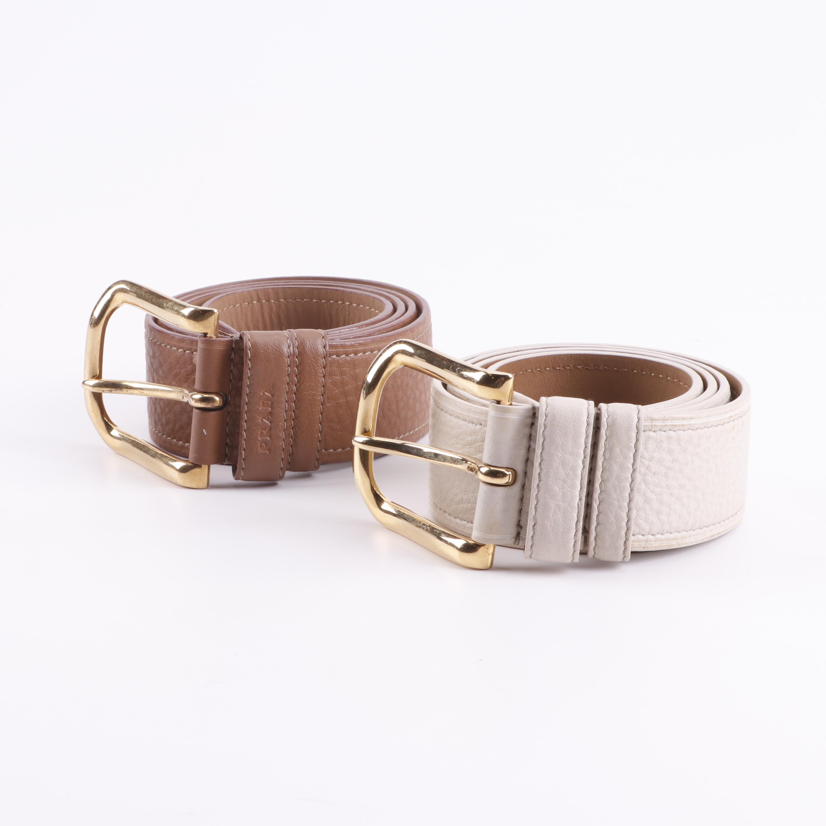 Women's Prada Leather Belts