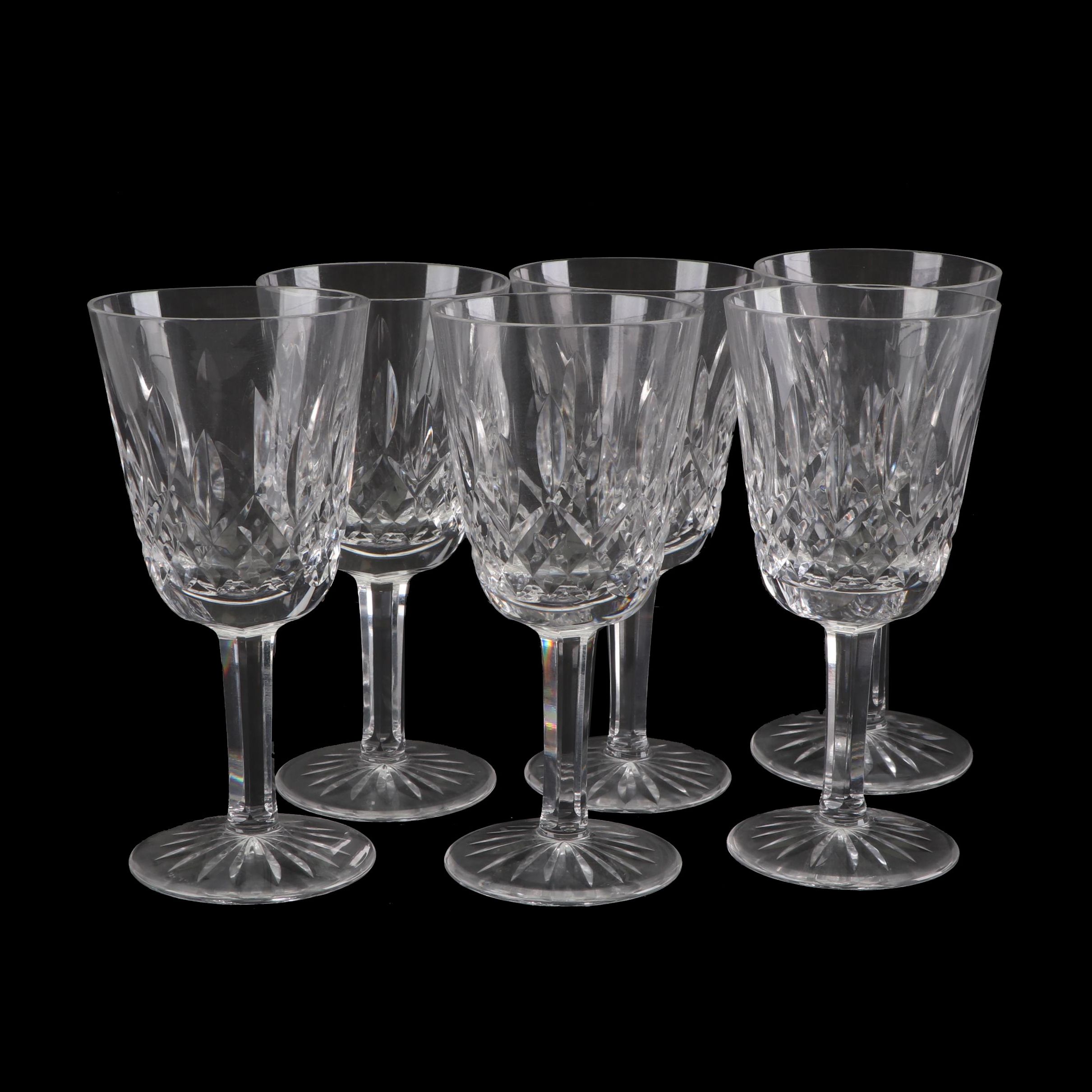Waterford Crystal "Lismore" White Wine Glasses