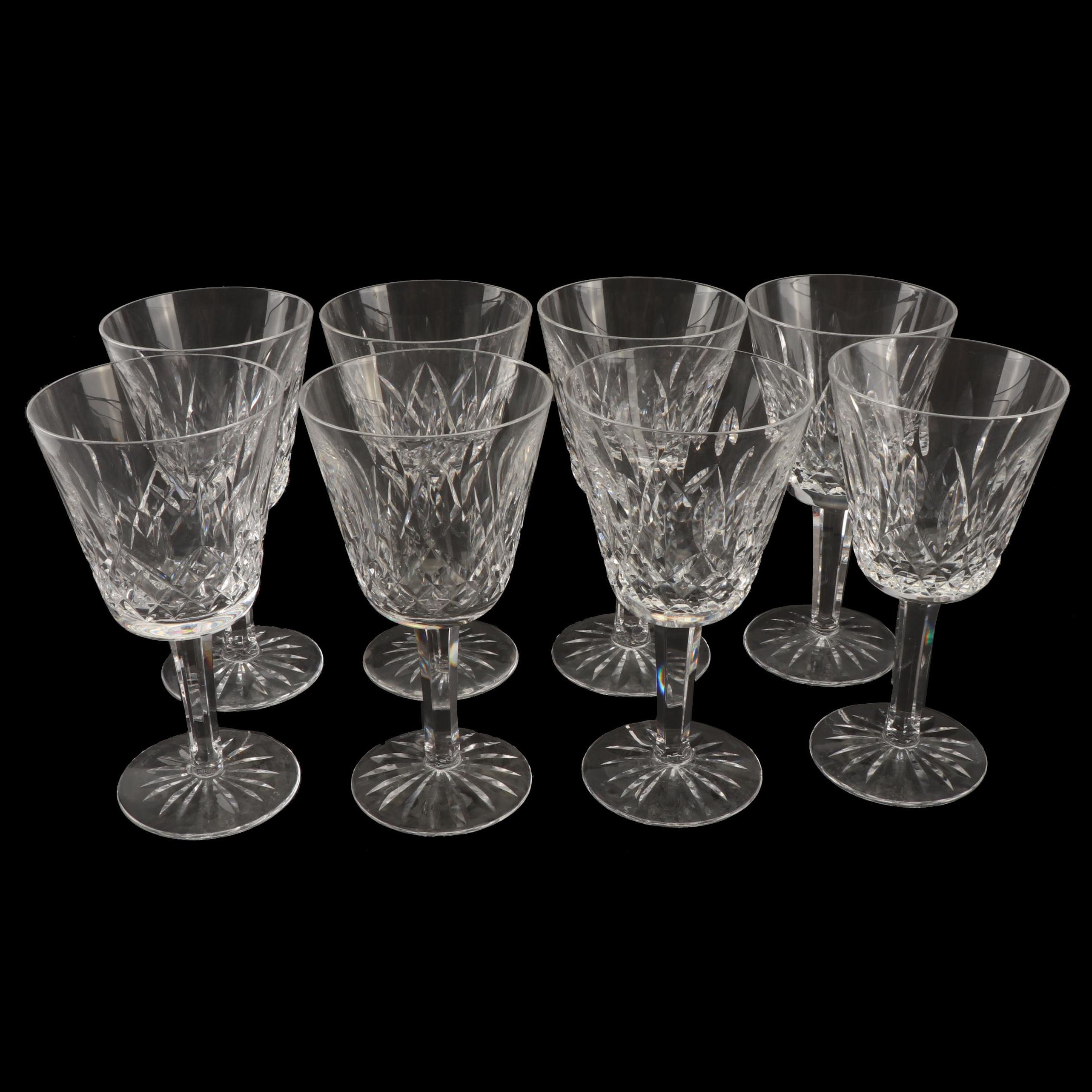 Waterford Crystal "Lismore" Claret Wine Glasses
