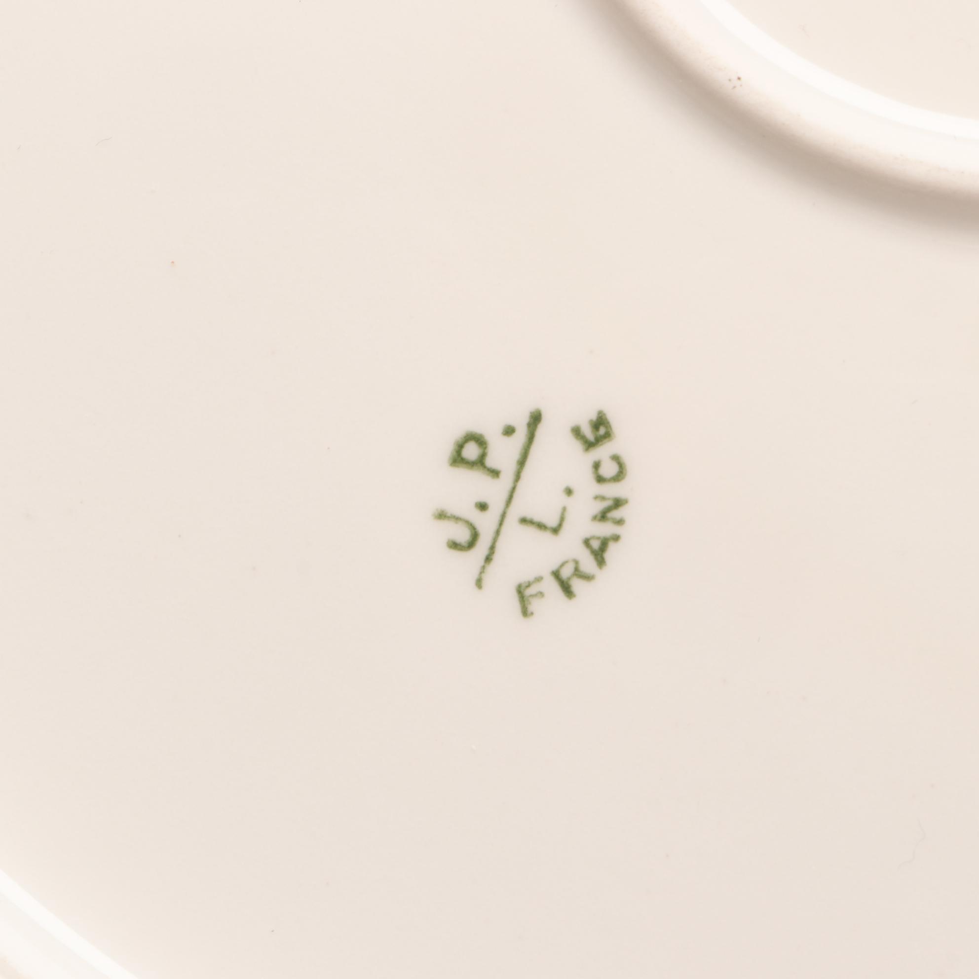 Assorted Gold and White Dinnerware Featuring Limoges and Royal Worcester