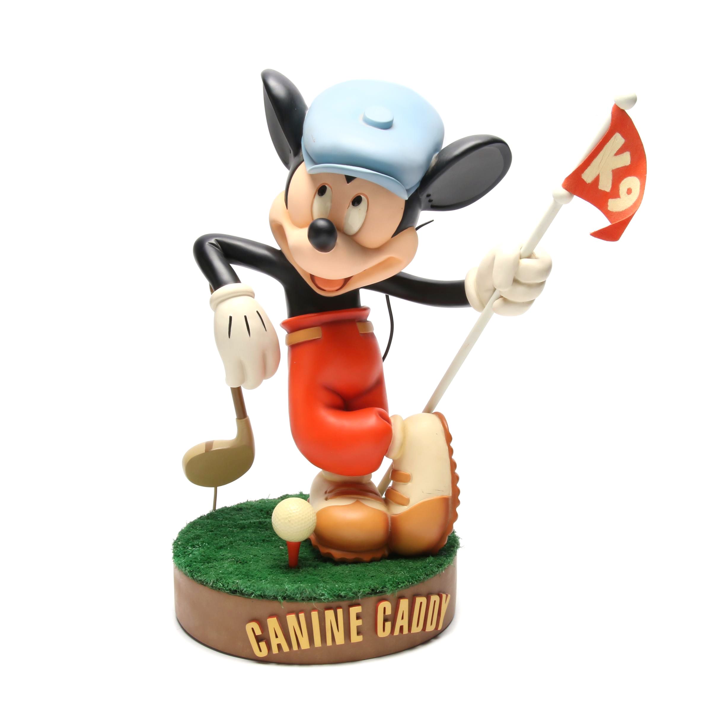 Limited Edition "Canine Caddy" Mickey Golf Big Figure