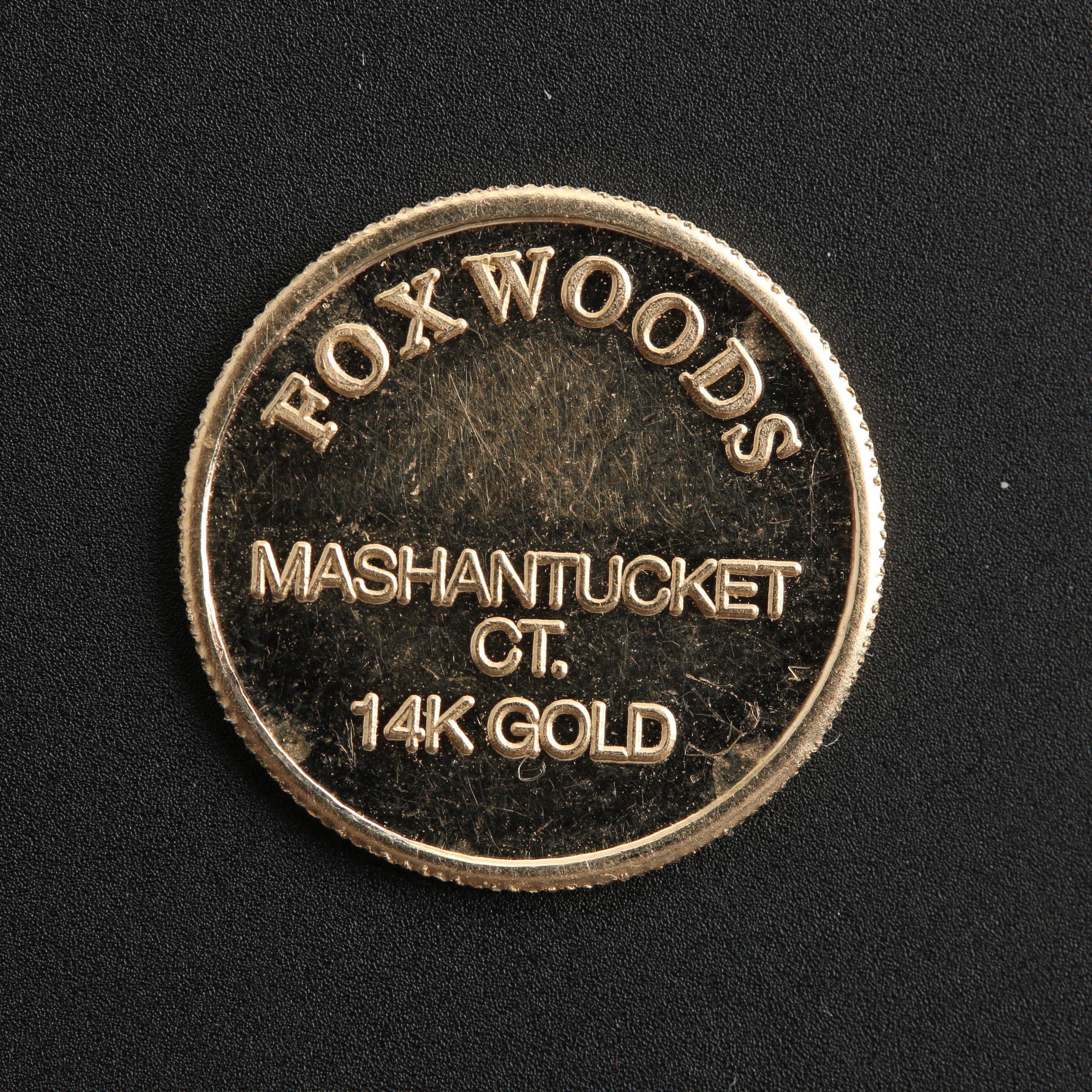 Foxwoods Resort and Casino 14-Karat Gold Commemorative Coin