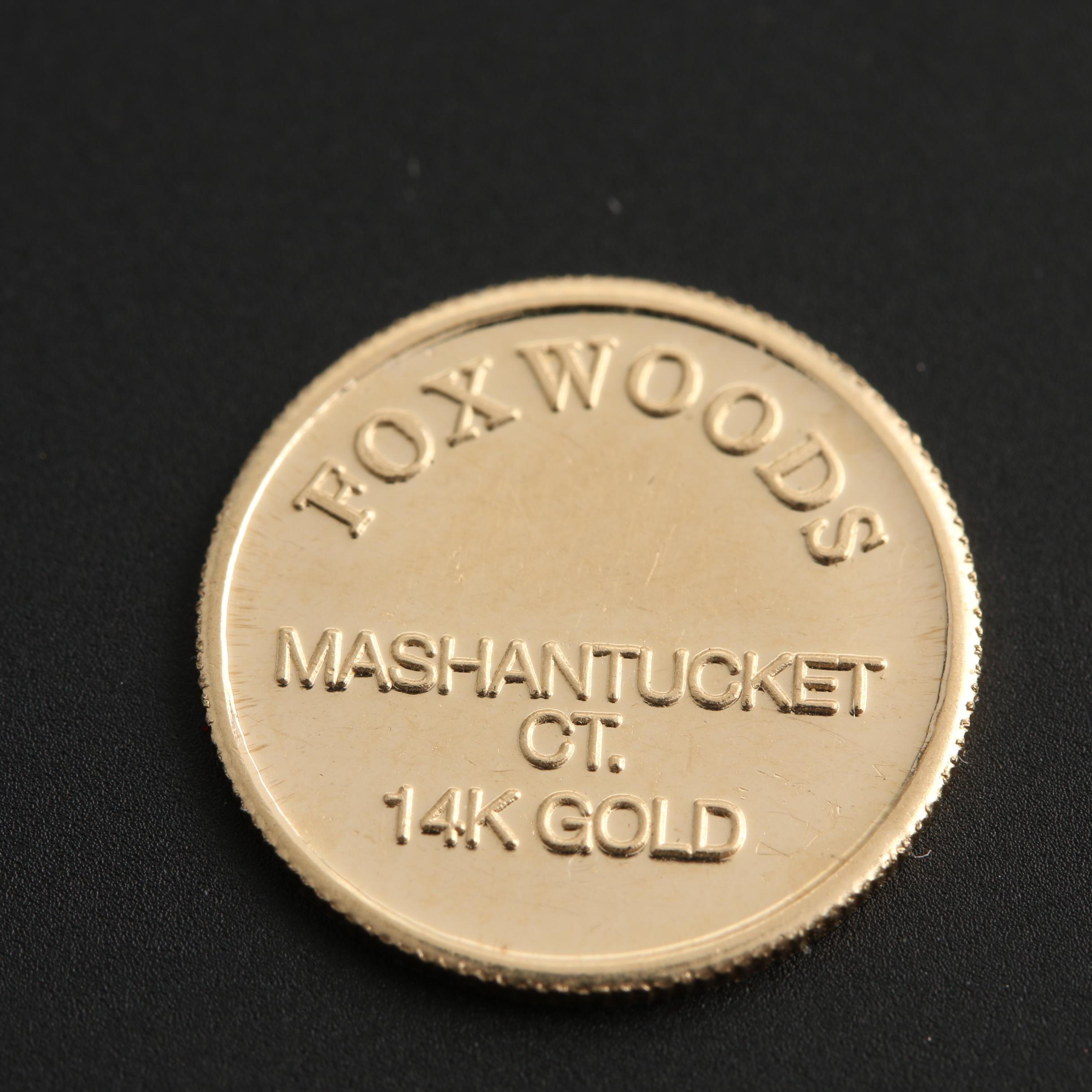 Foxwoods Resort and Casino 14-Karat Gold Commemorative Coin