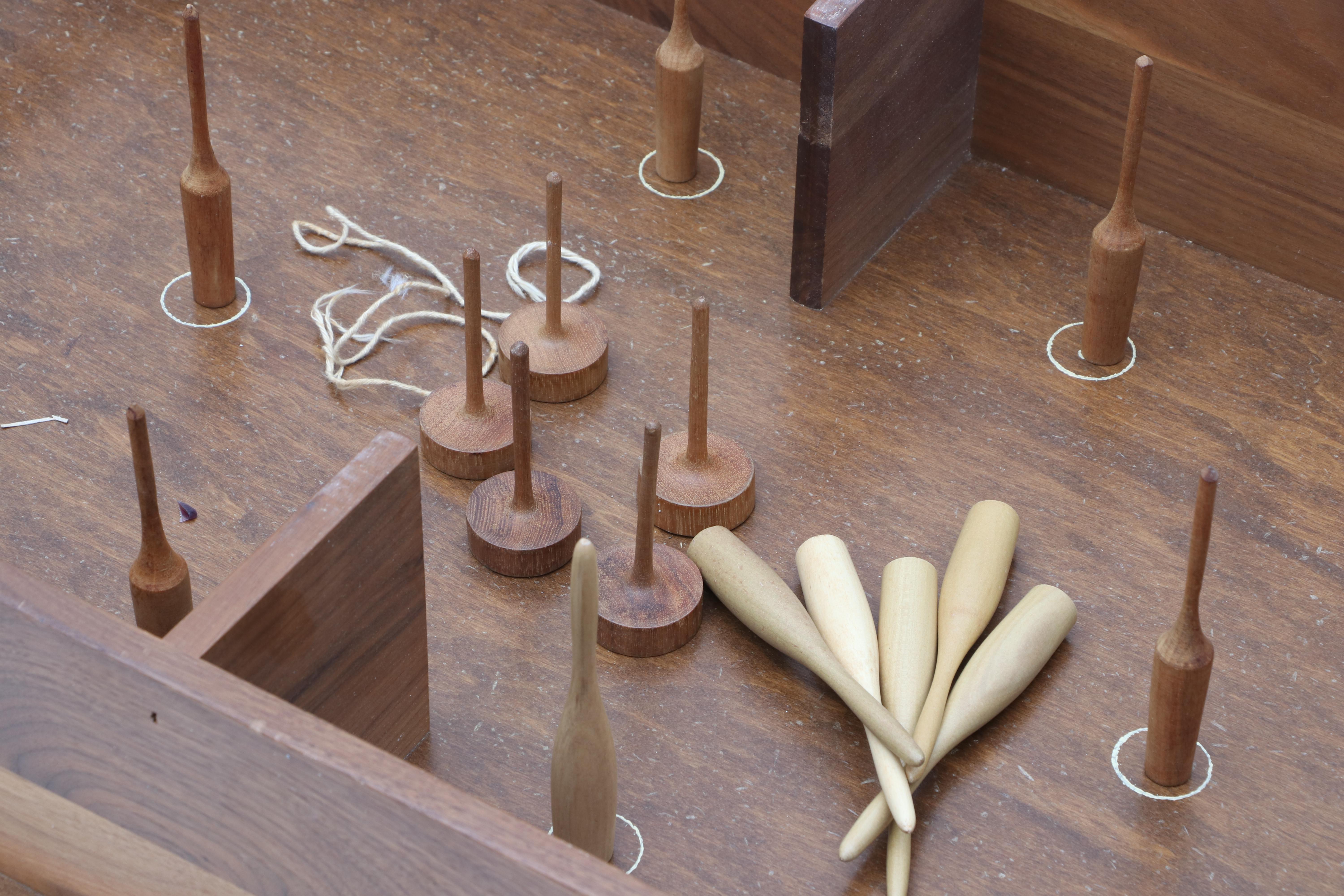 Handmade Skittles Game by Woodcraft at Berea College