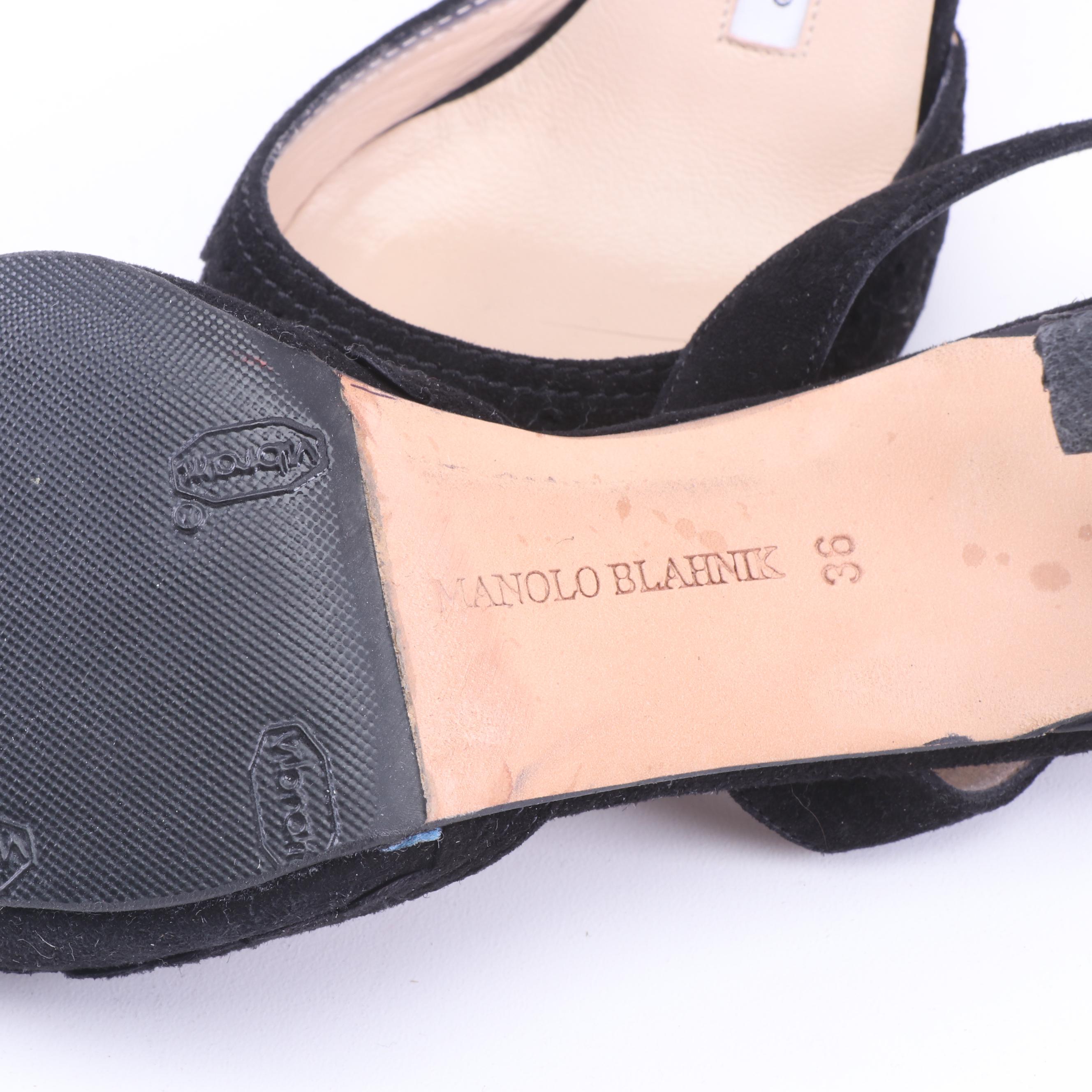 Manolo Blahnik Slingback Pumps, Prada Wedge and Stuart Weitzman Beaded Sandals