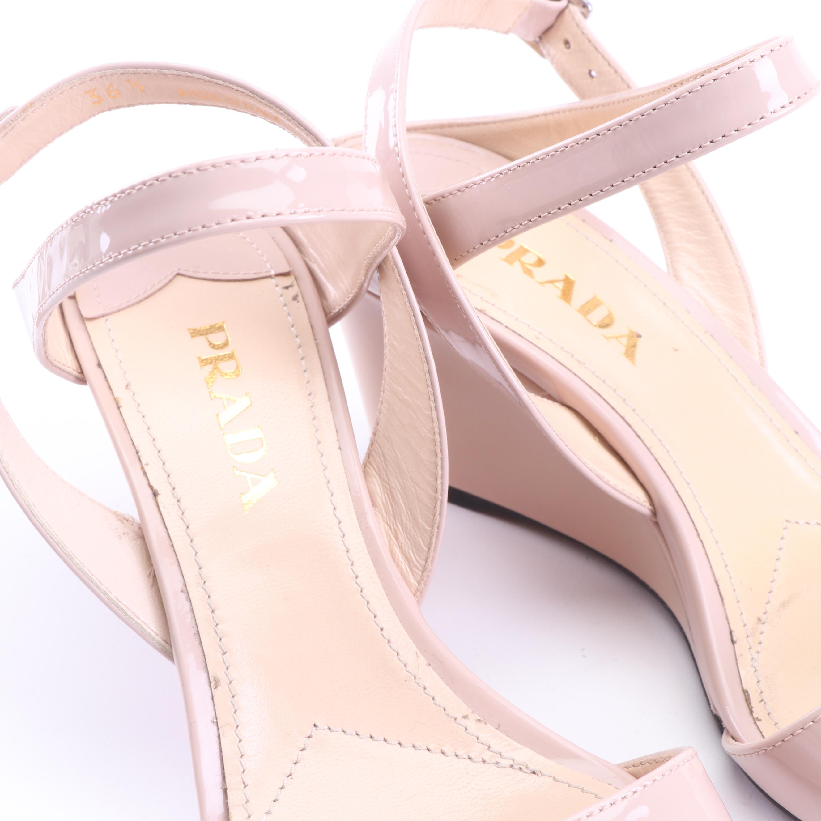 Manolo Blahnik Slingback Pumps, Prada Wedge and Stuart Weitzman Beaded Sandals