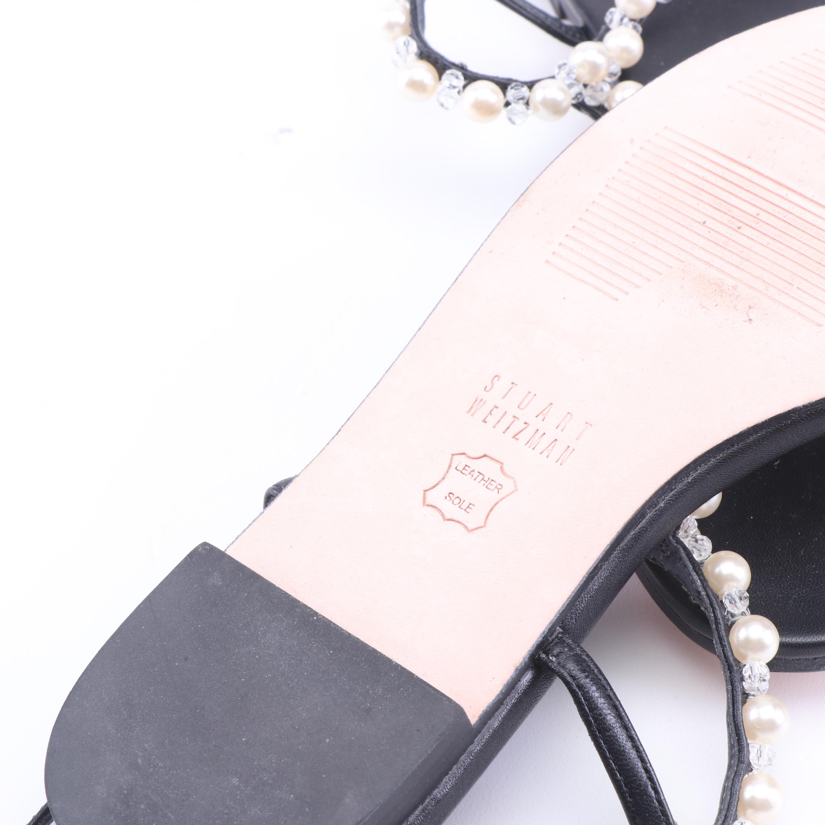 Manolo Blahnik Slingback Pumps, Prada Wedge and Stuart Weitzman Beaded Sandals