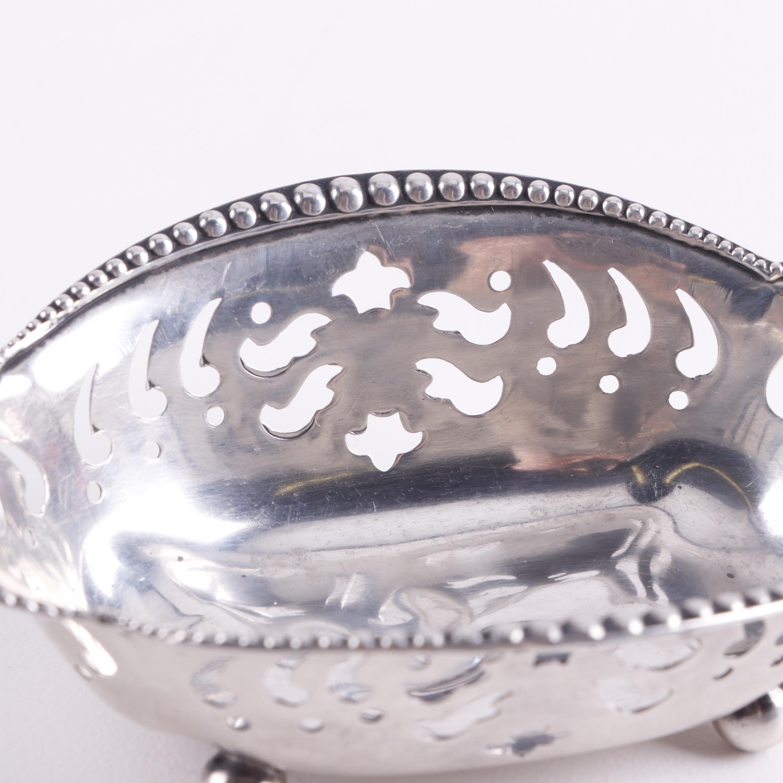 Tiffany & Co. Sterling Silver Pierced Nut Dish, Early 20th Century