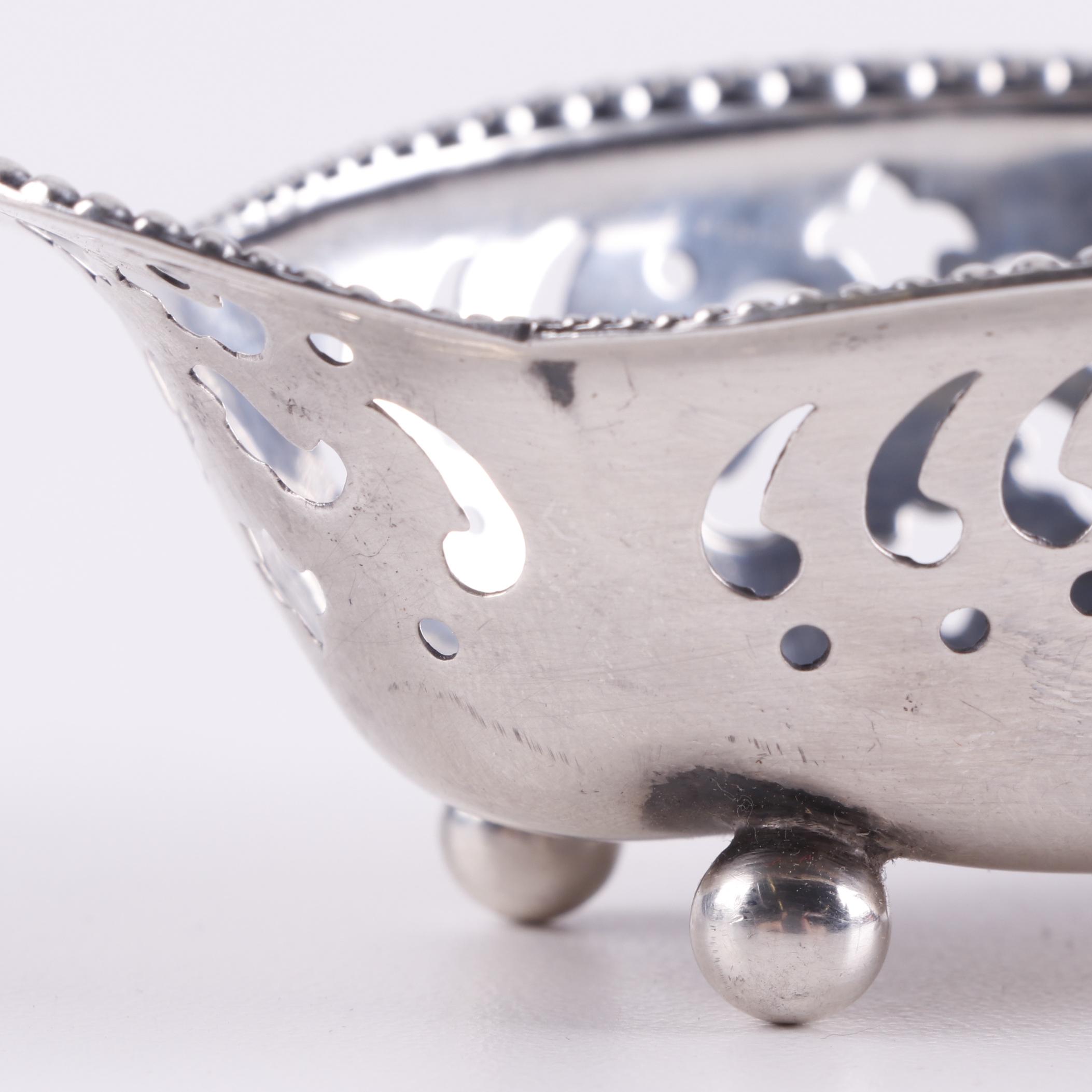 Tiffany & Co. Sterling Silver Pierced Nut Dish, Early 20th Century