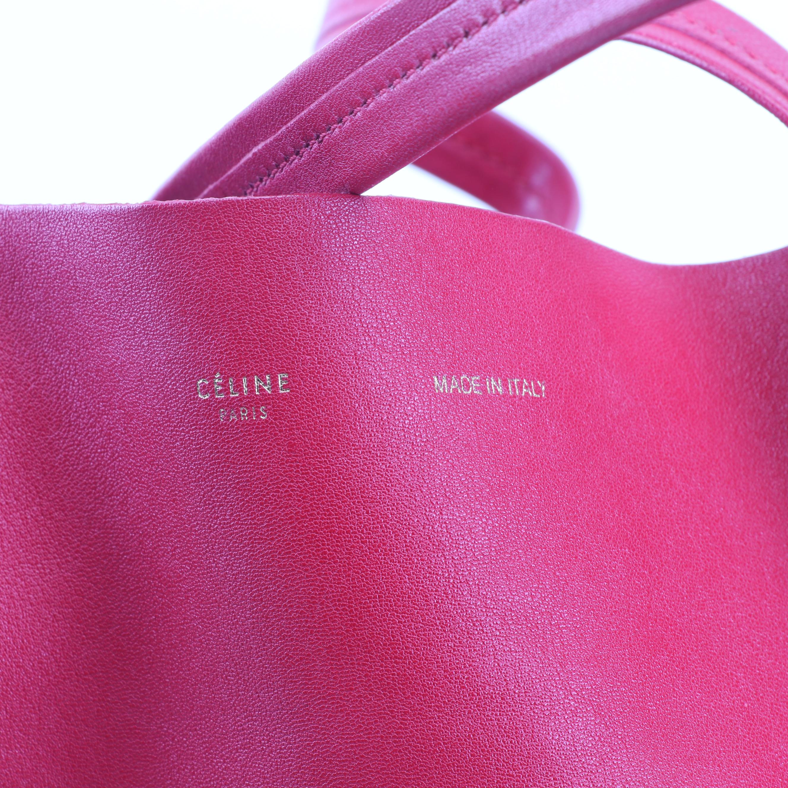 Prada Nylon Handbag, Céline Leather Tote and Valentino Garavani Orange Clutch