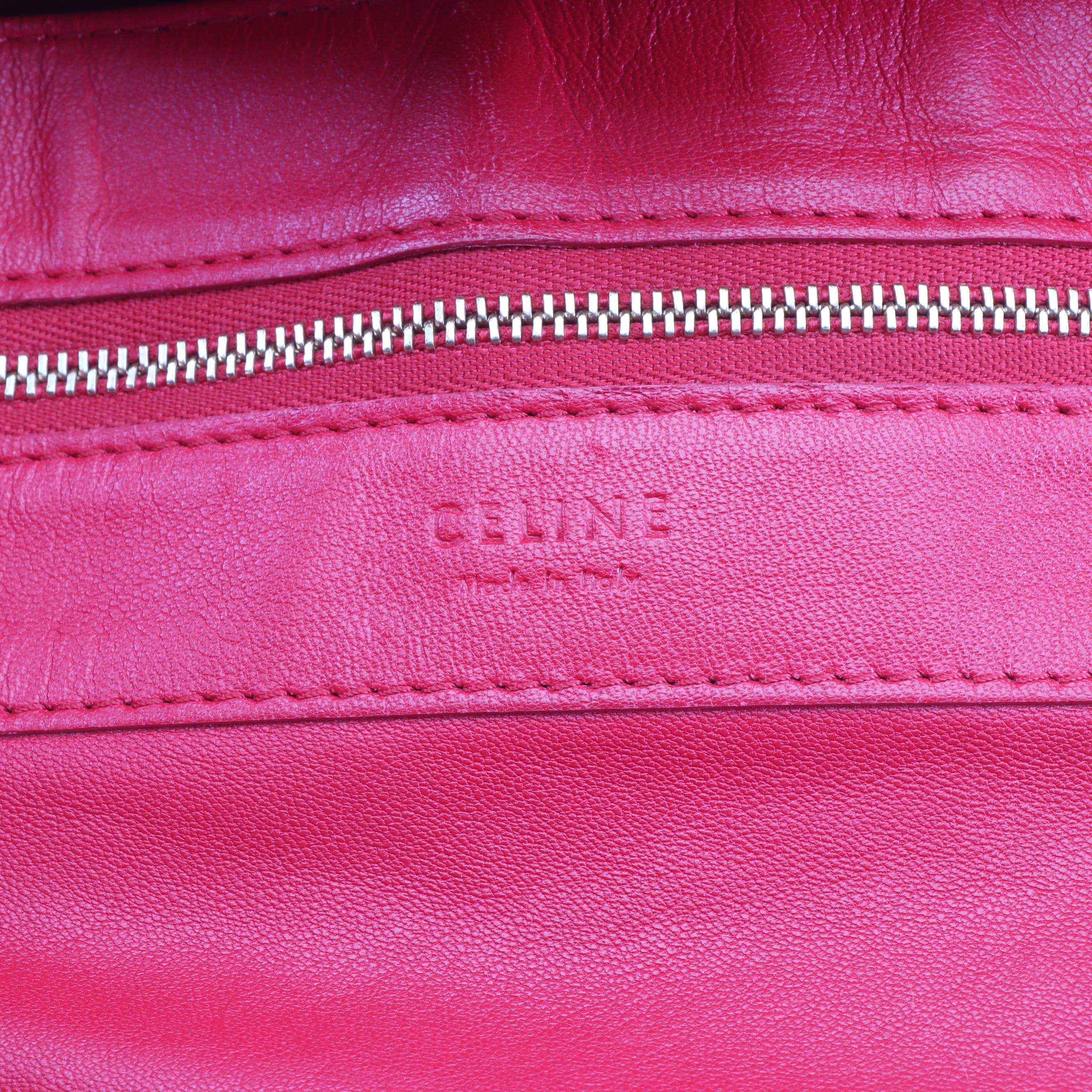 Prada Nylon Handbag, Céline Leather Tote and Valentino Garavani Orange Clutch