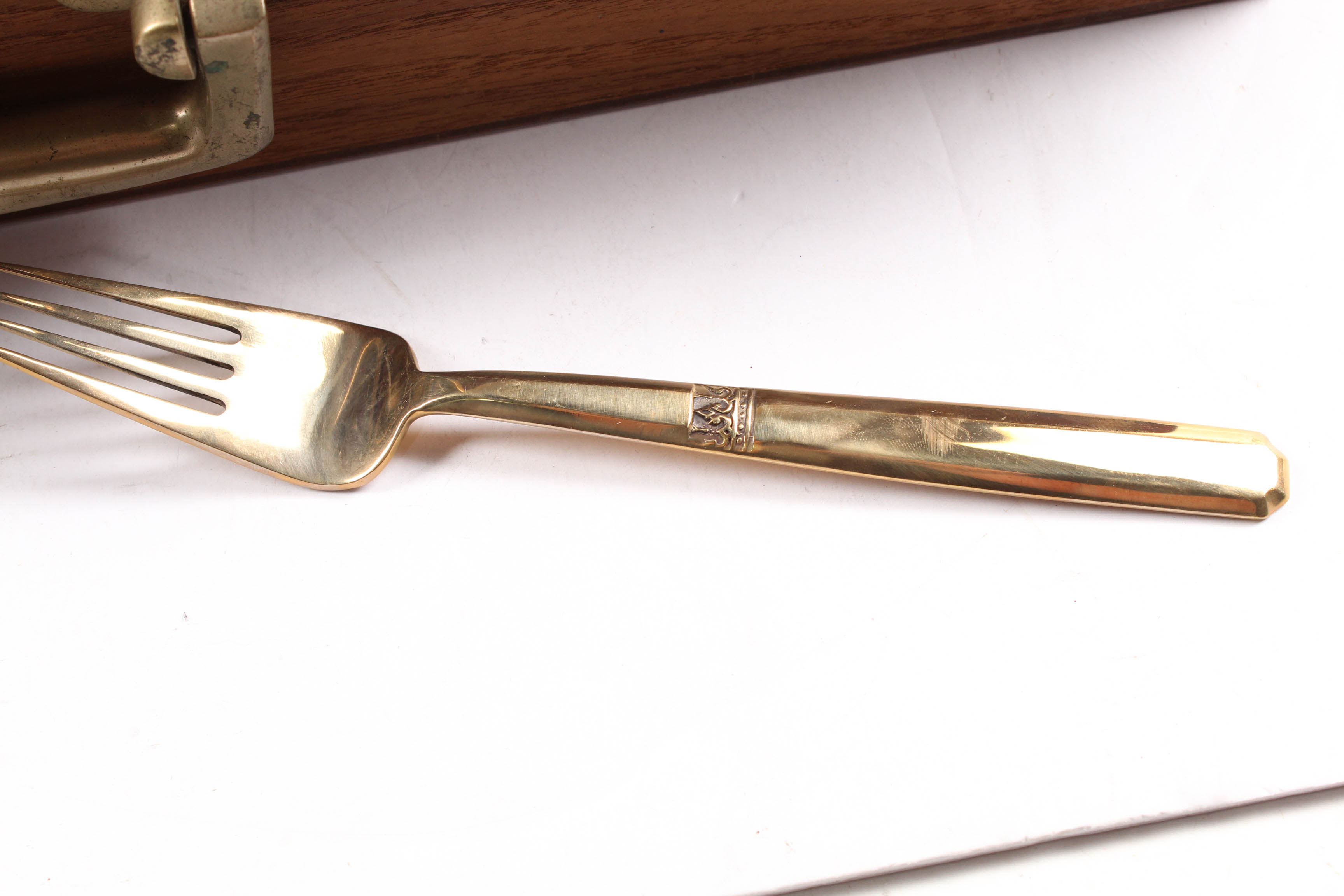 Vietnamese Gold Tone Flatware Set