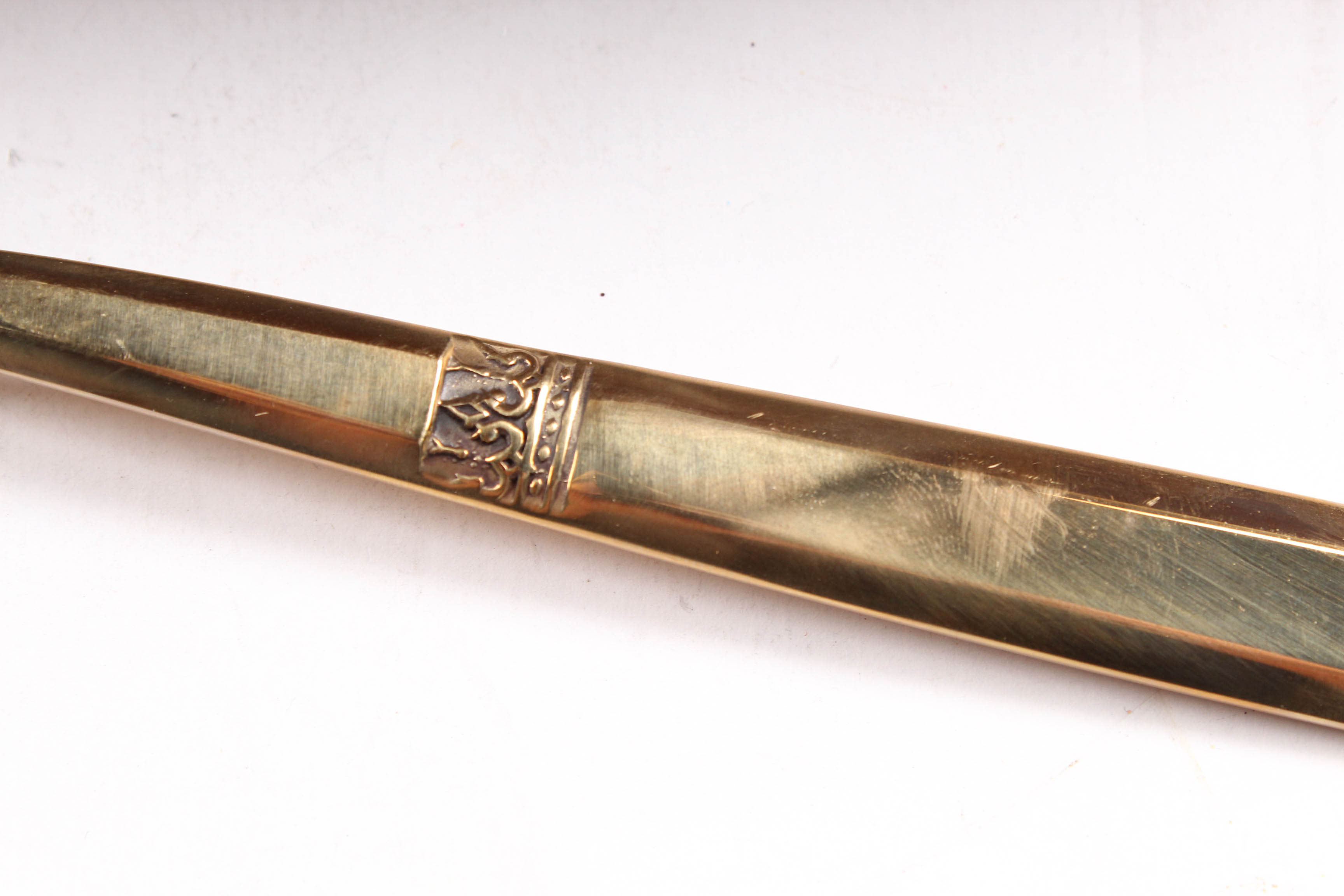 Vietnamese Gold Tone Flatware Set