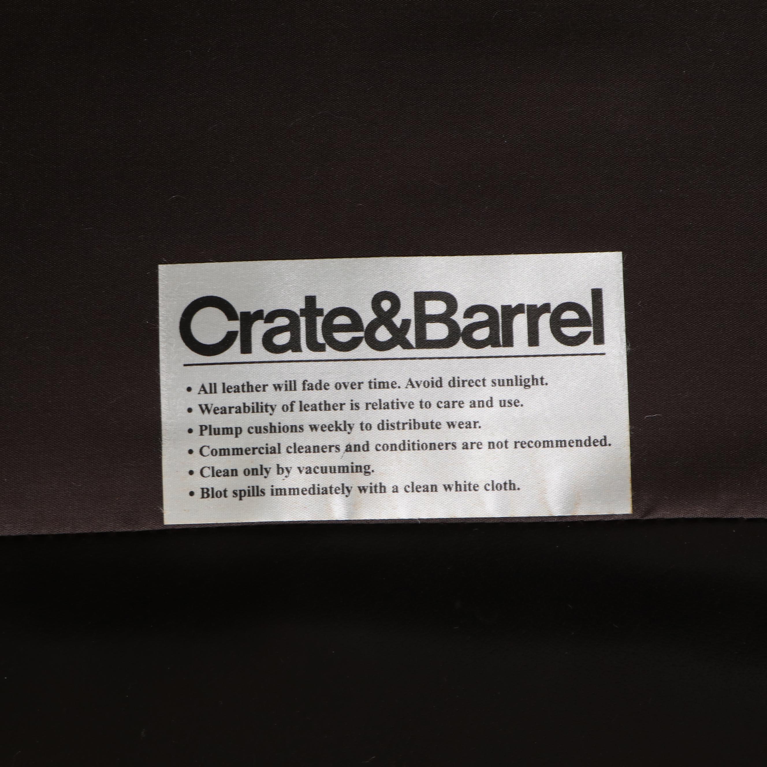 Leather Upholstered Club Chair & Ottoman by Mitchell Gold + Bob Williams, 21st C